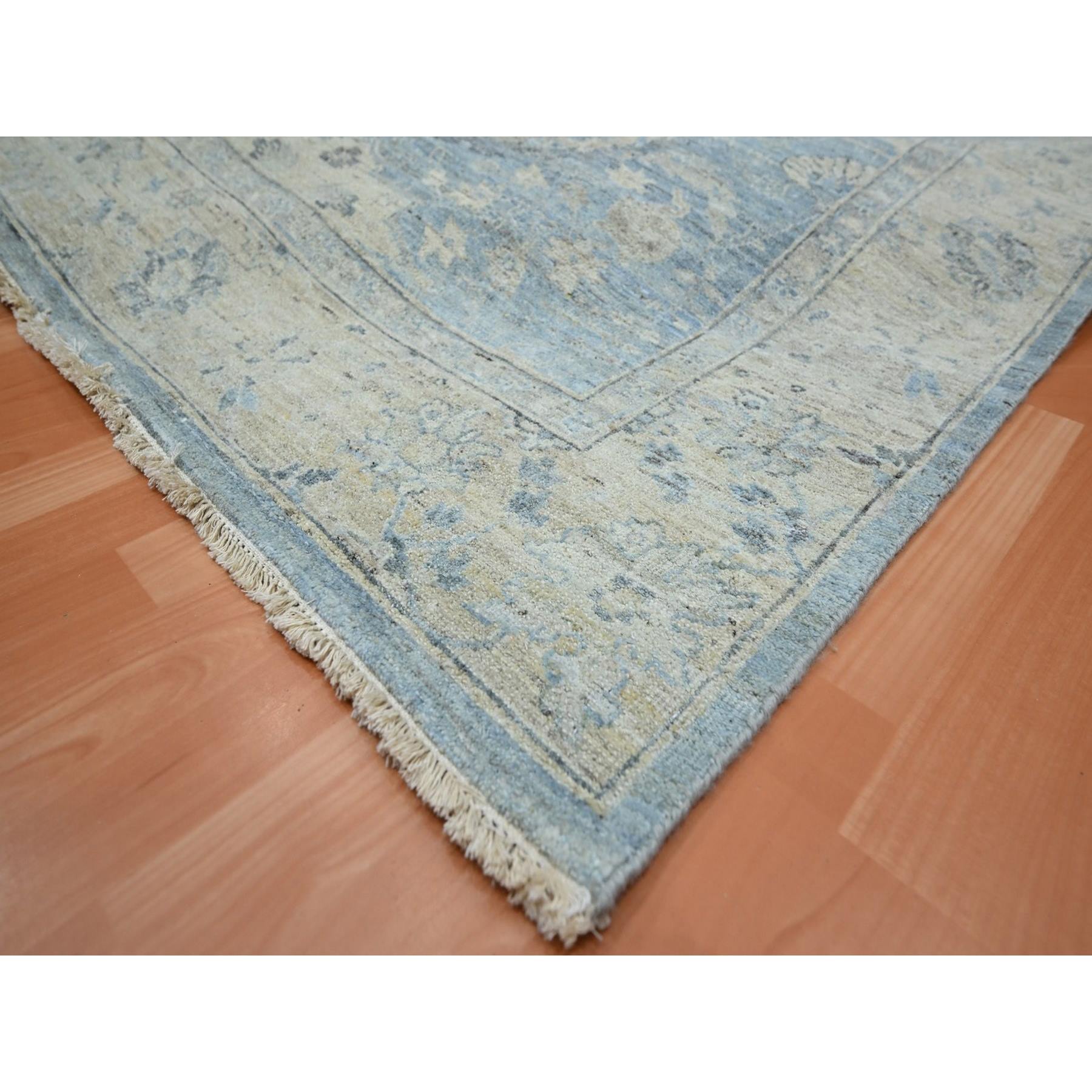 Oushak-And-Peshawar-Hand-Knotted-Rug-378850