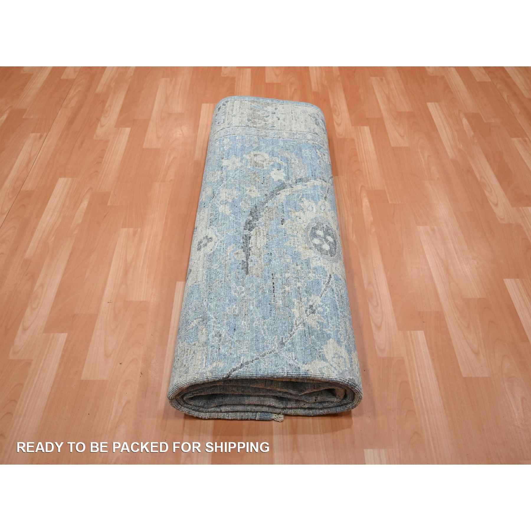 Oushak-And-Peshawar-Hand-Knotted-Rug-378850