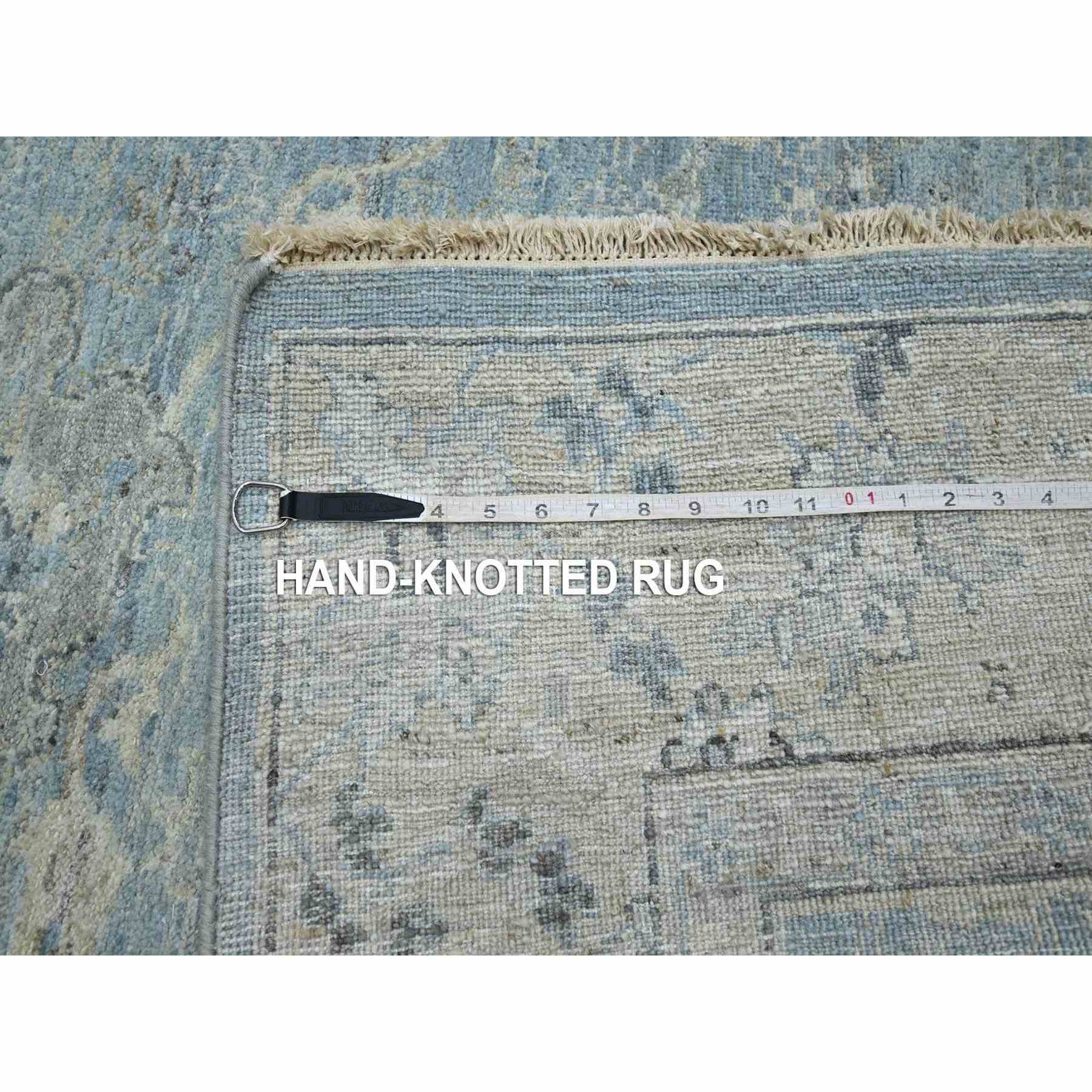 Oushak-And-Peshawar-Hand-Knotted-Rug-378850