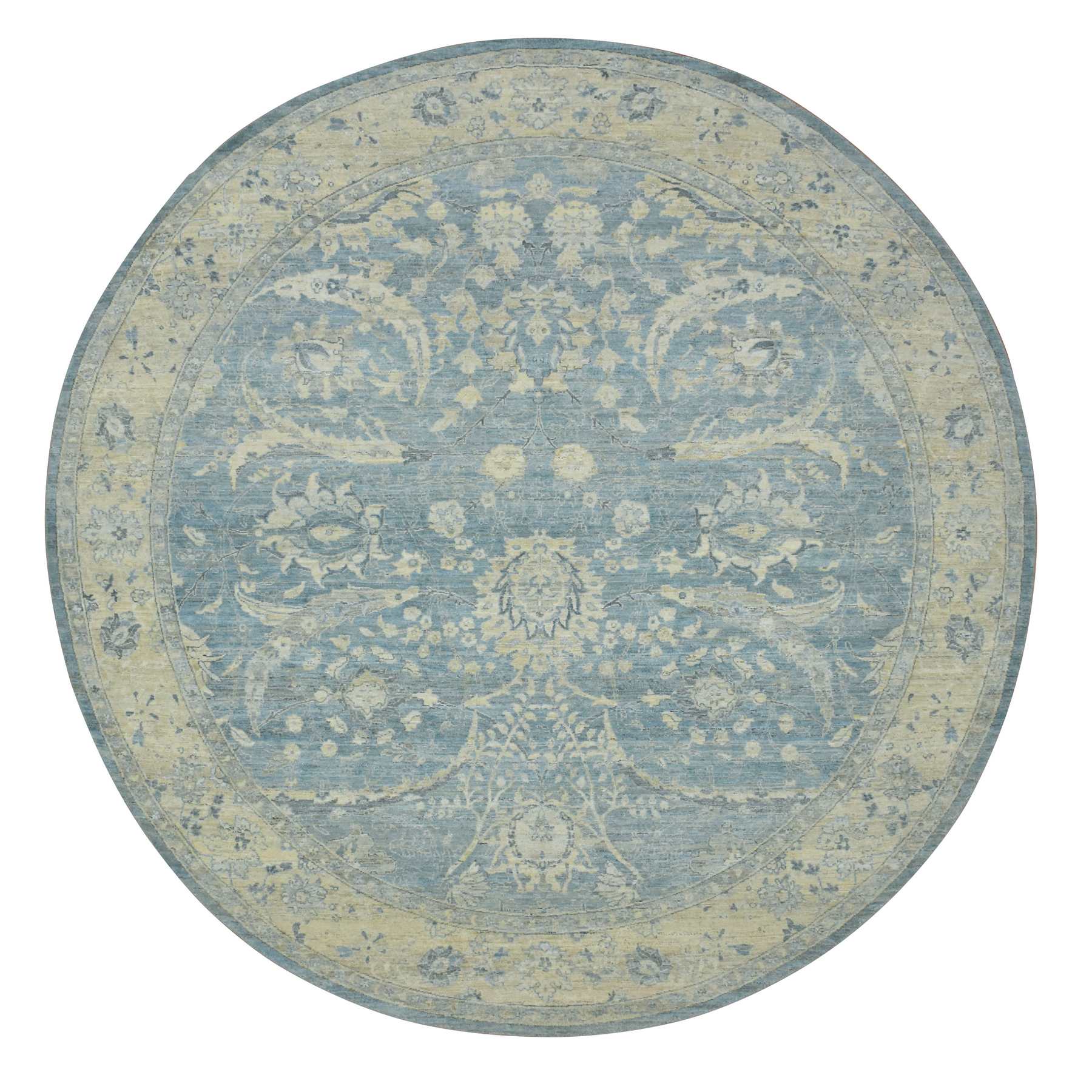 Oushak-And-Peshawar-Hand-Knotted-Rug-378855