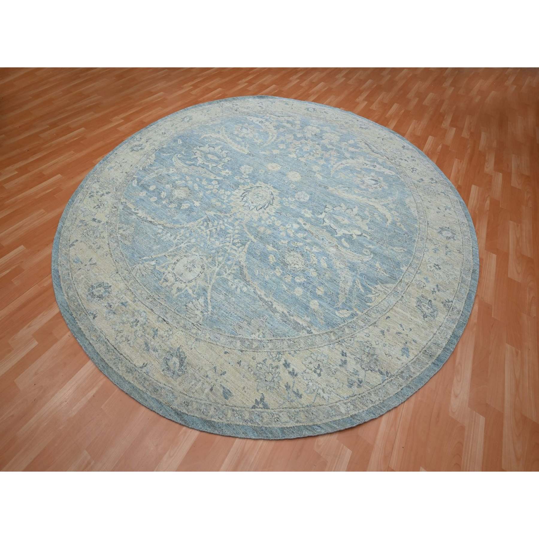 Oushak-And-Peshawar-Hand-Knotted-Rug-378855