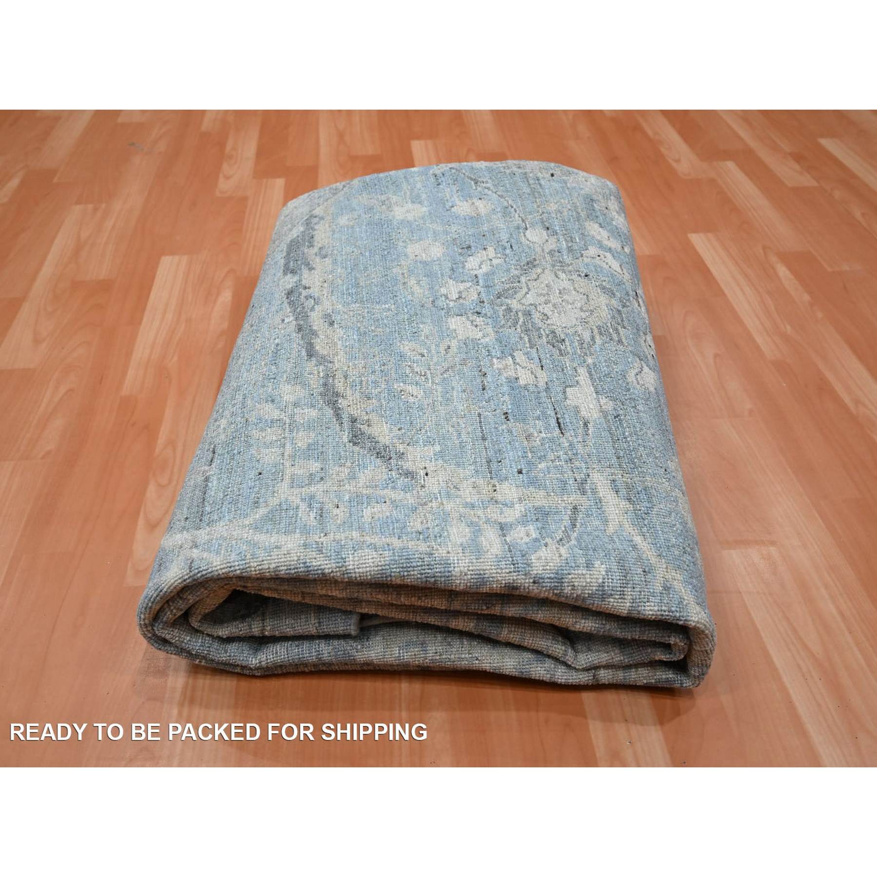 Oushak-And-Peshawar-Hand-Knotted-Rug-378855