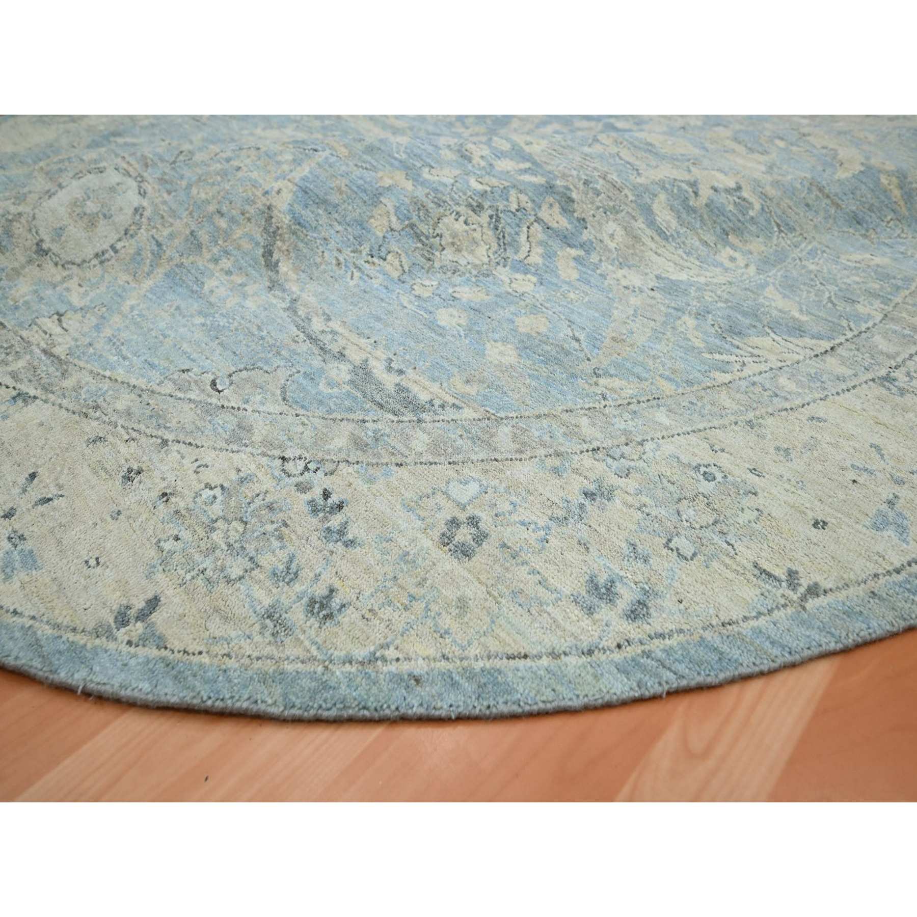 Oushak-And-Peshawar-Hand-Knotted-Rug-378860