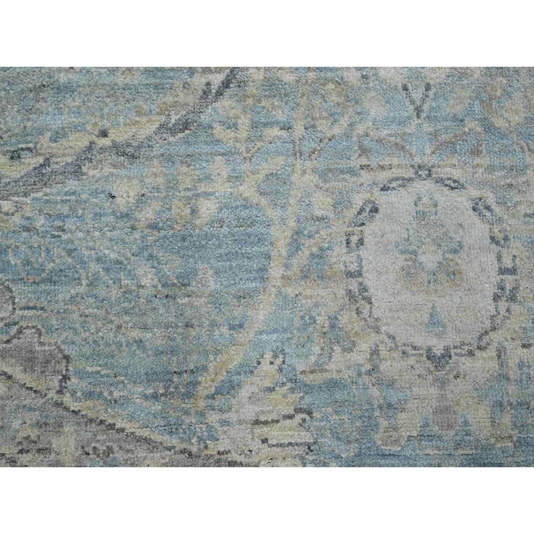 Oushak-And-Peshawar-Hand-Knotted-Rug-378860