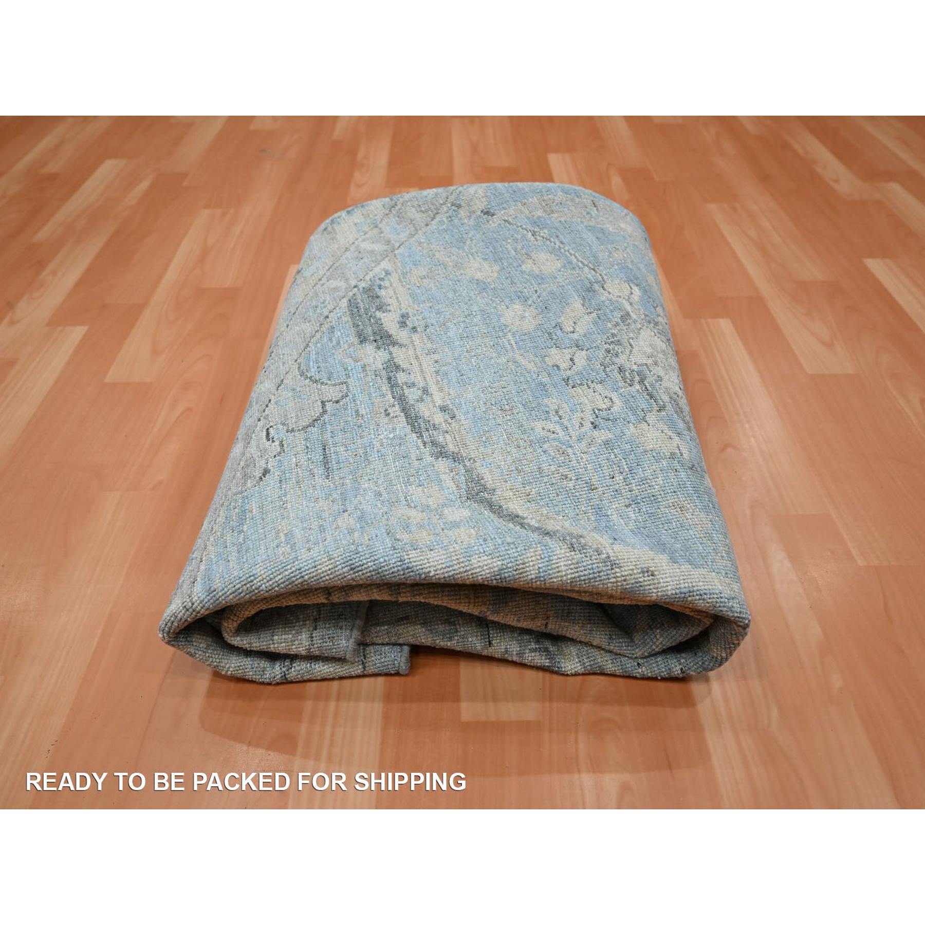 Oushak-And-Peshawar-Hand-Knotted-Rug-378860
