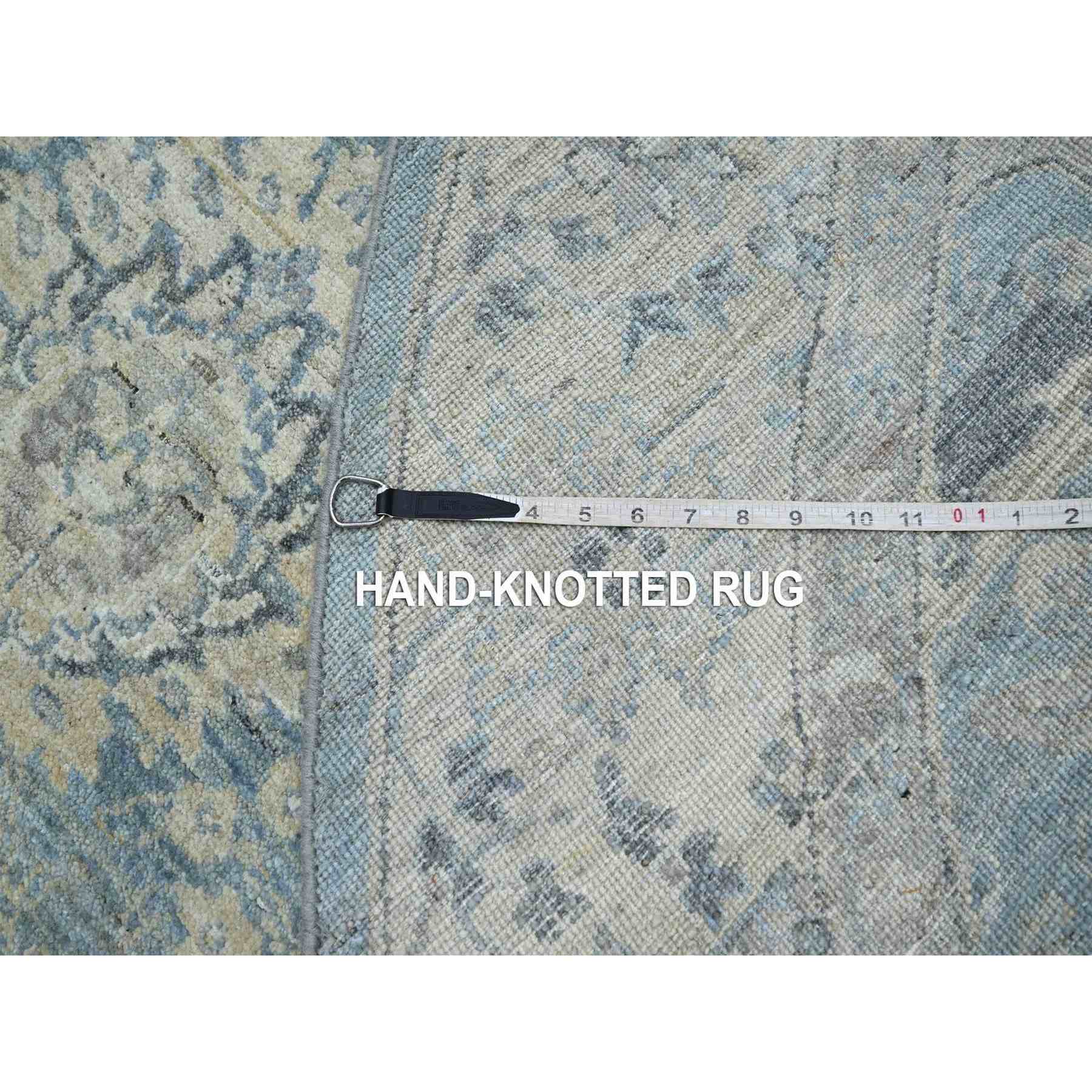 Oushak-And-Peshawar-Hand-Knotted-Rug-378860