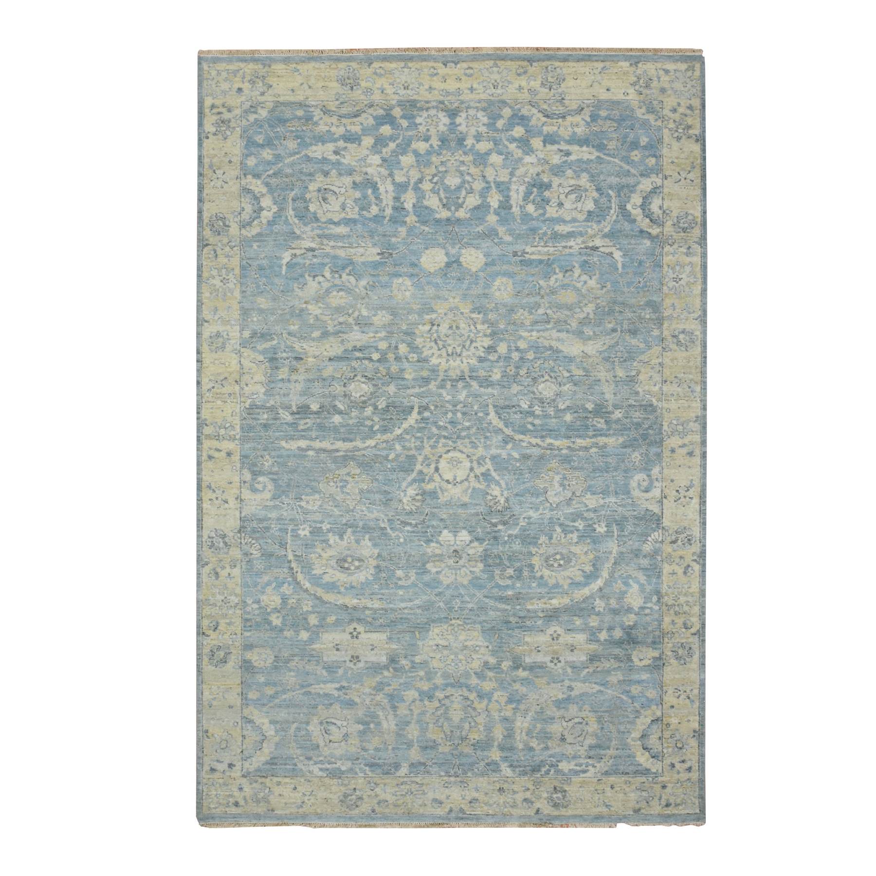 Oushak-And-Peshawar-Hand-Knotted-Rug-378865