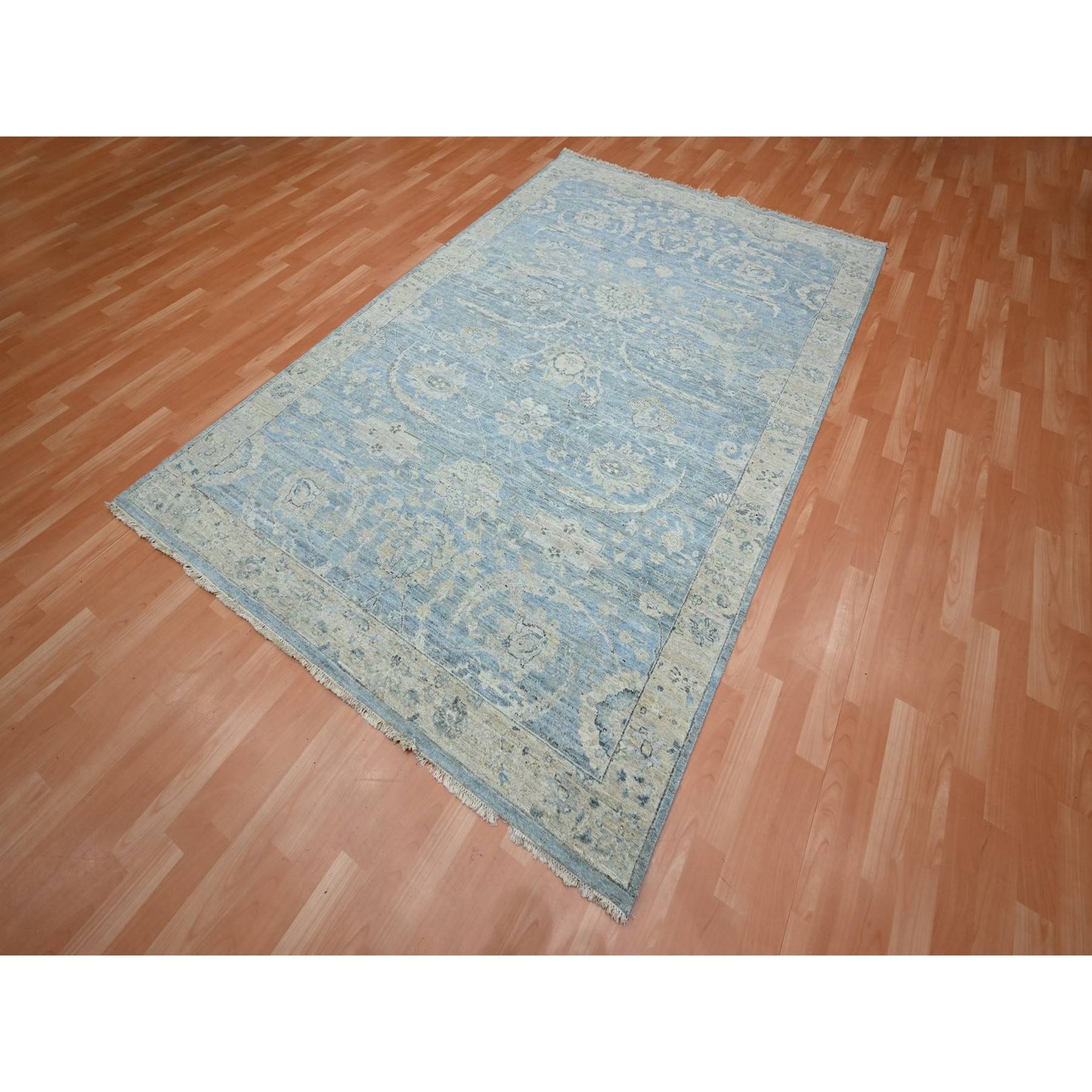 Oushak-And-Peshawar-Hand-Knotted-Rug-378865