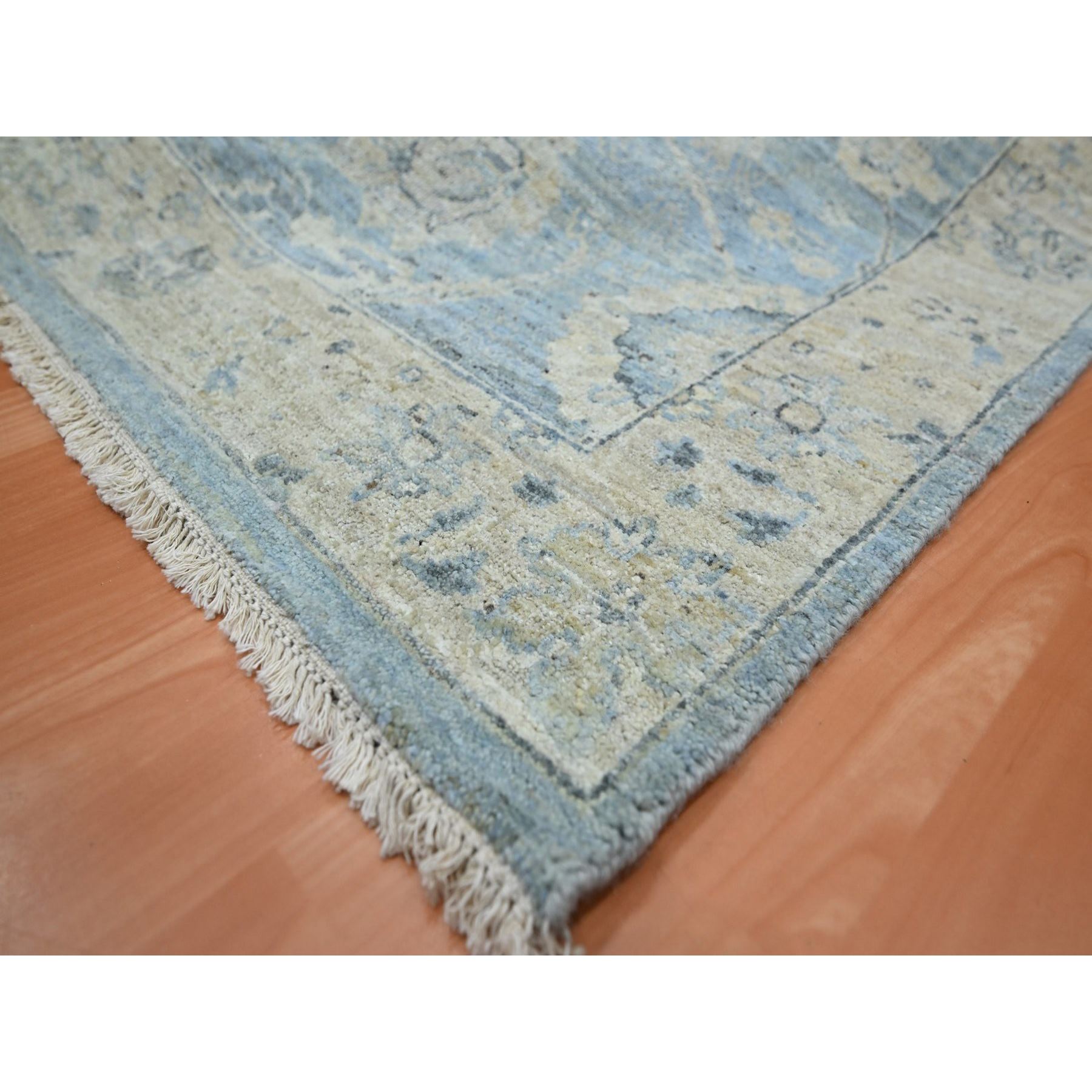 Oushak-And-Peshawar-Hand-Knotted-Rug-378865