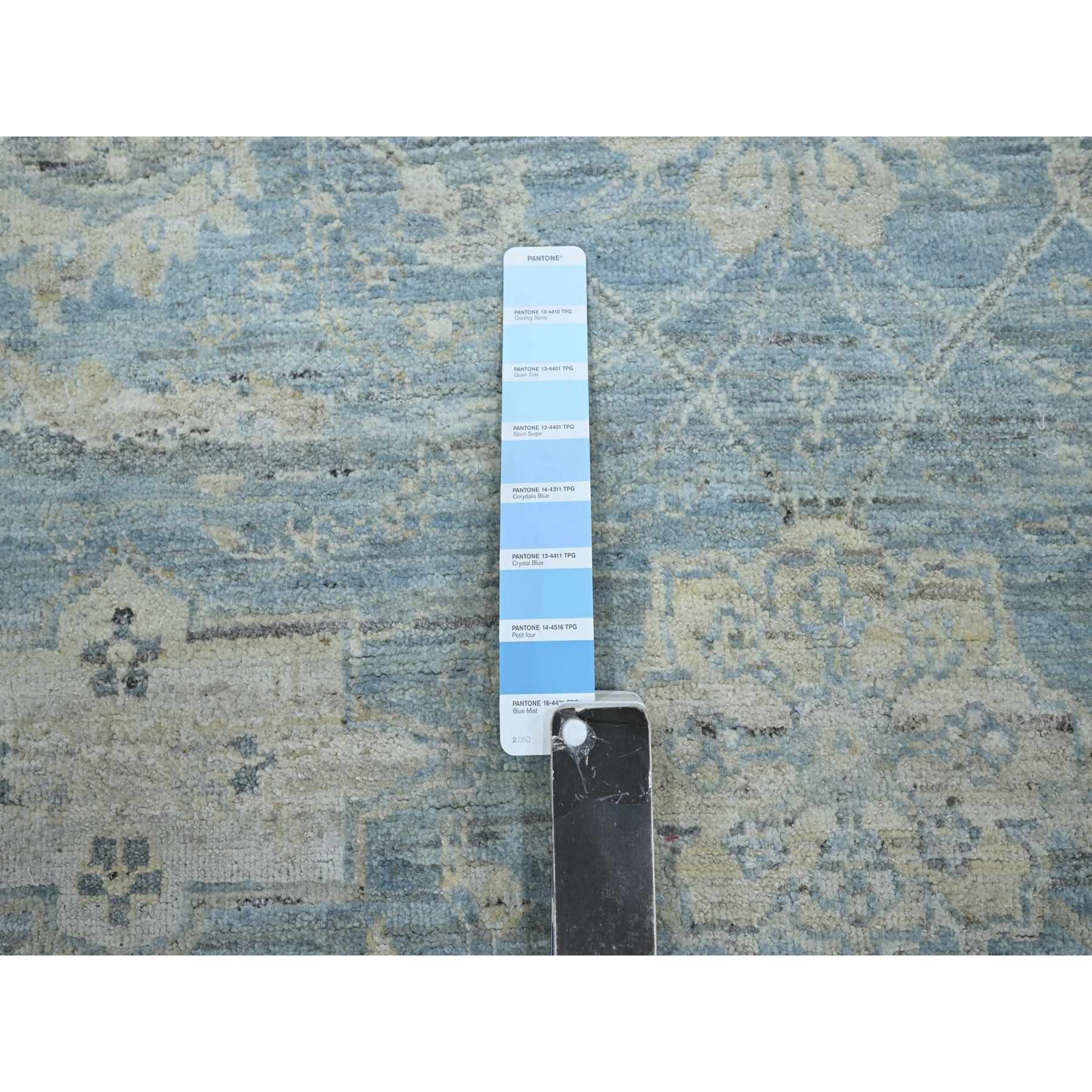 Oushak-And-Peshawar-Hand-Knotted-Rug-378865