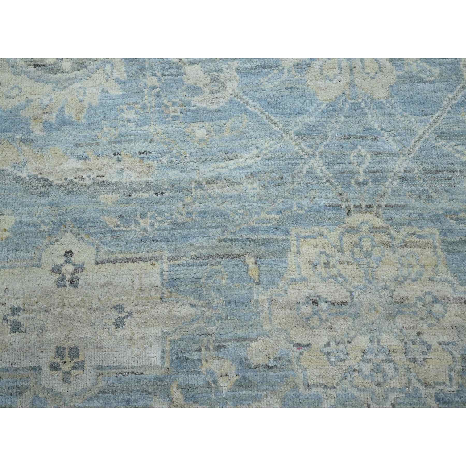 Oushak-And-Peshawar-Hand-Knotted-Rug-378865