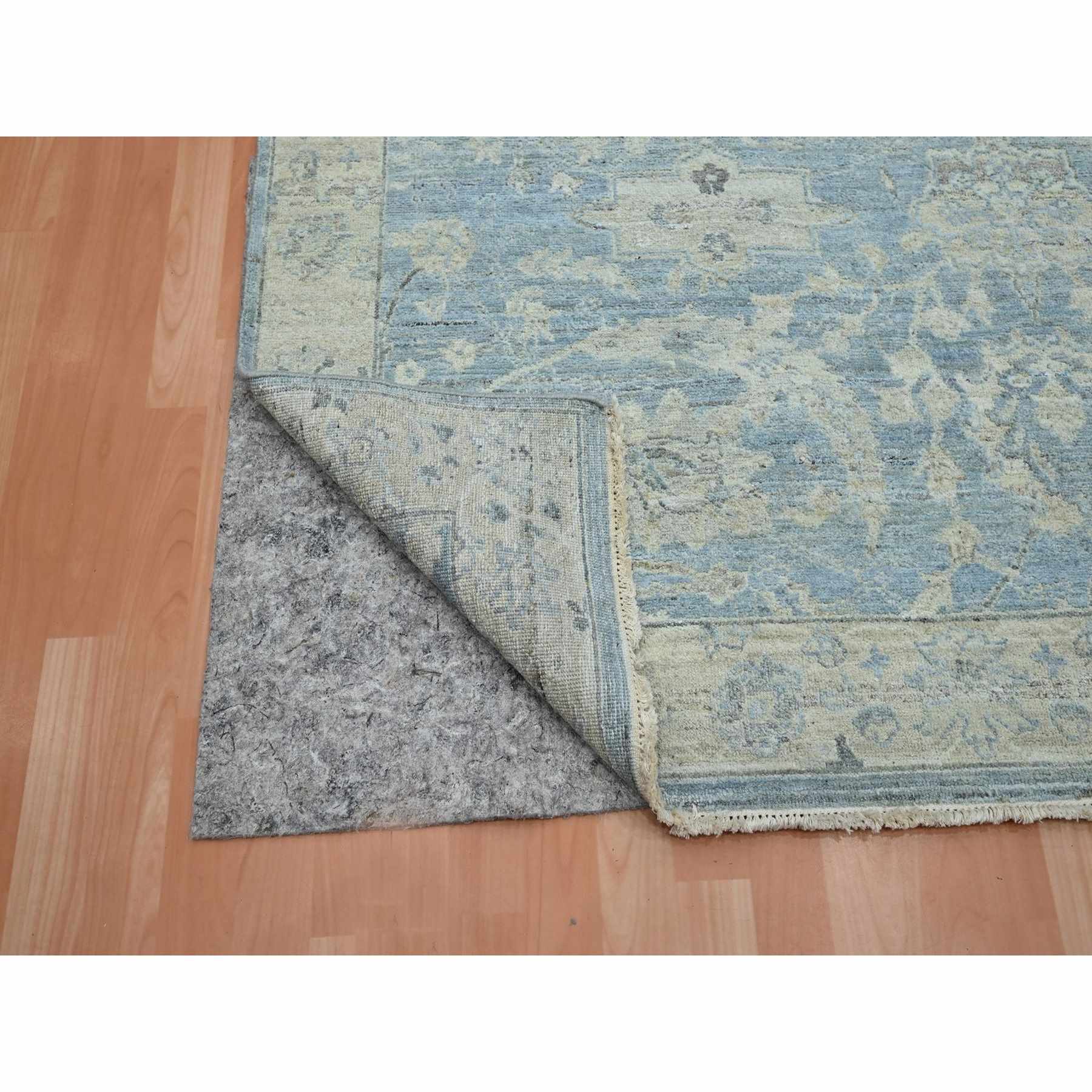 Oushak-And-Peshawar-Hand-Knotted-Rug-378870