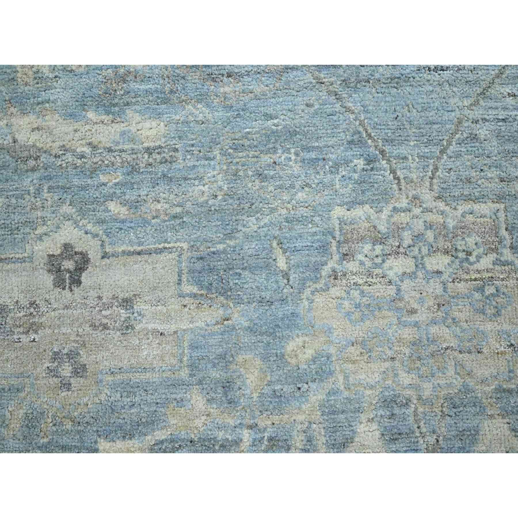 Oushak-And-Peshawar-Hand-Knotted-Rug-378870