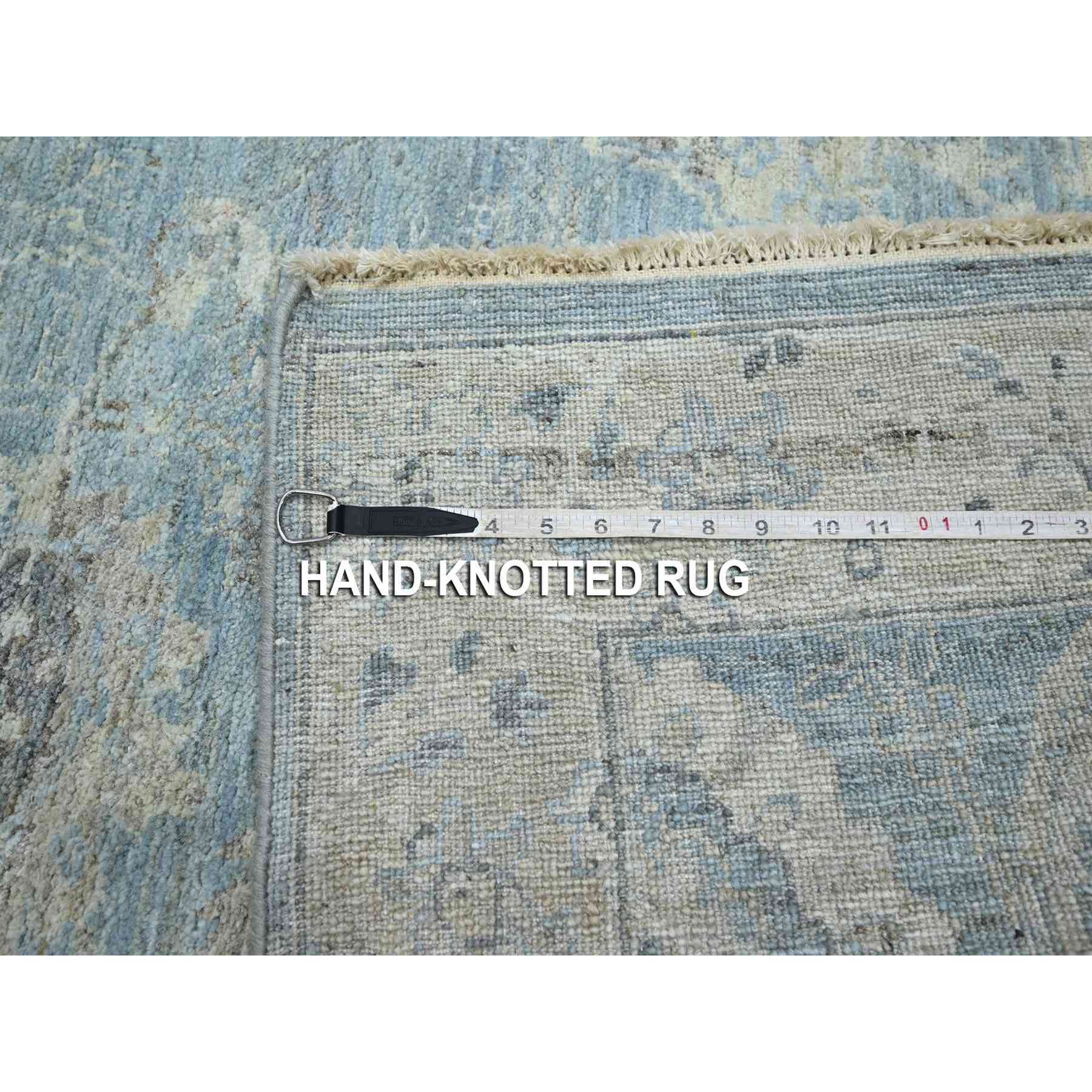 Oushak-And-Peshawar-Hand-Knotted-Rug-378870