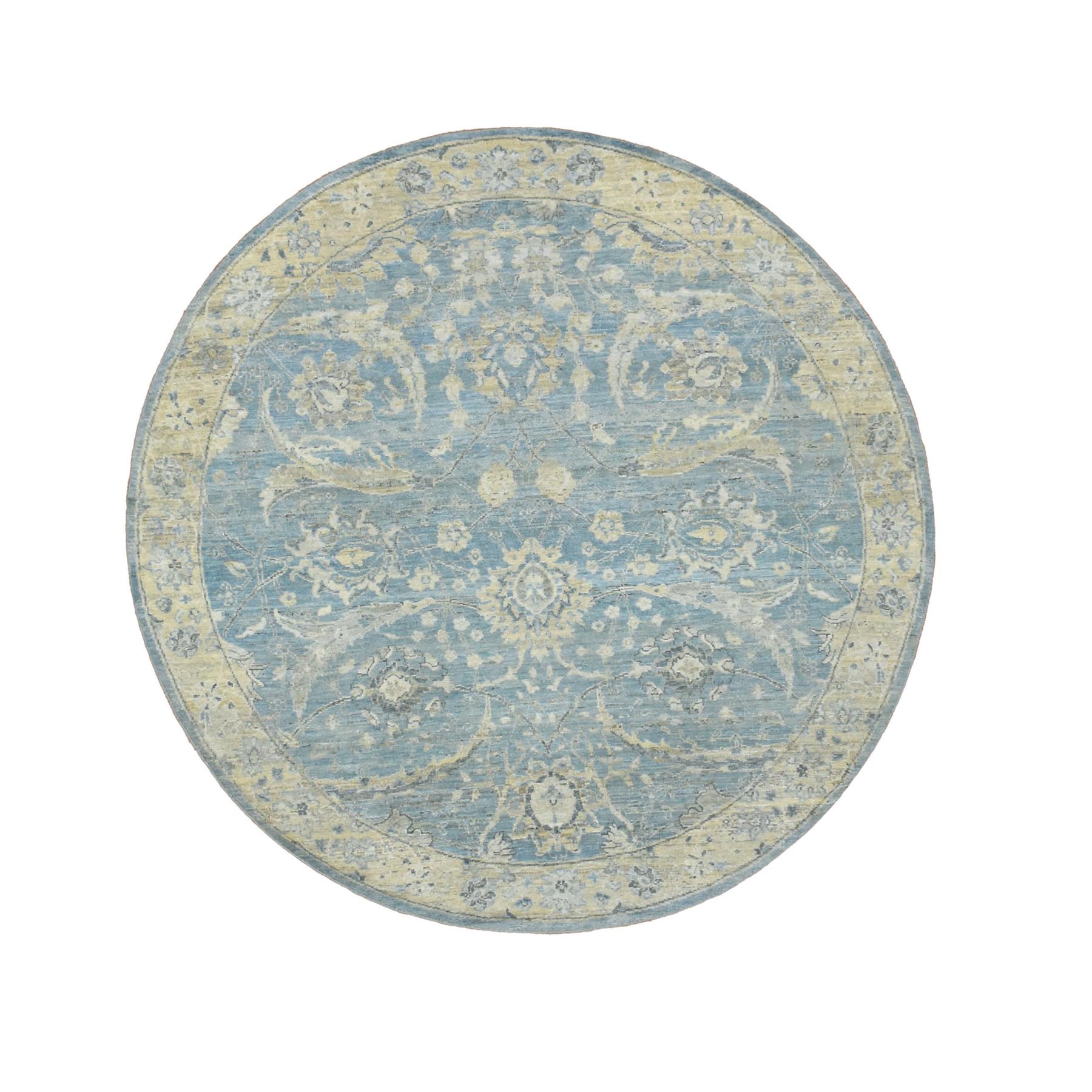 Oushak-And-Peshawar-Hand-Knotted-Rug-378875