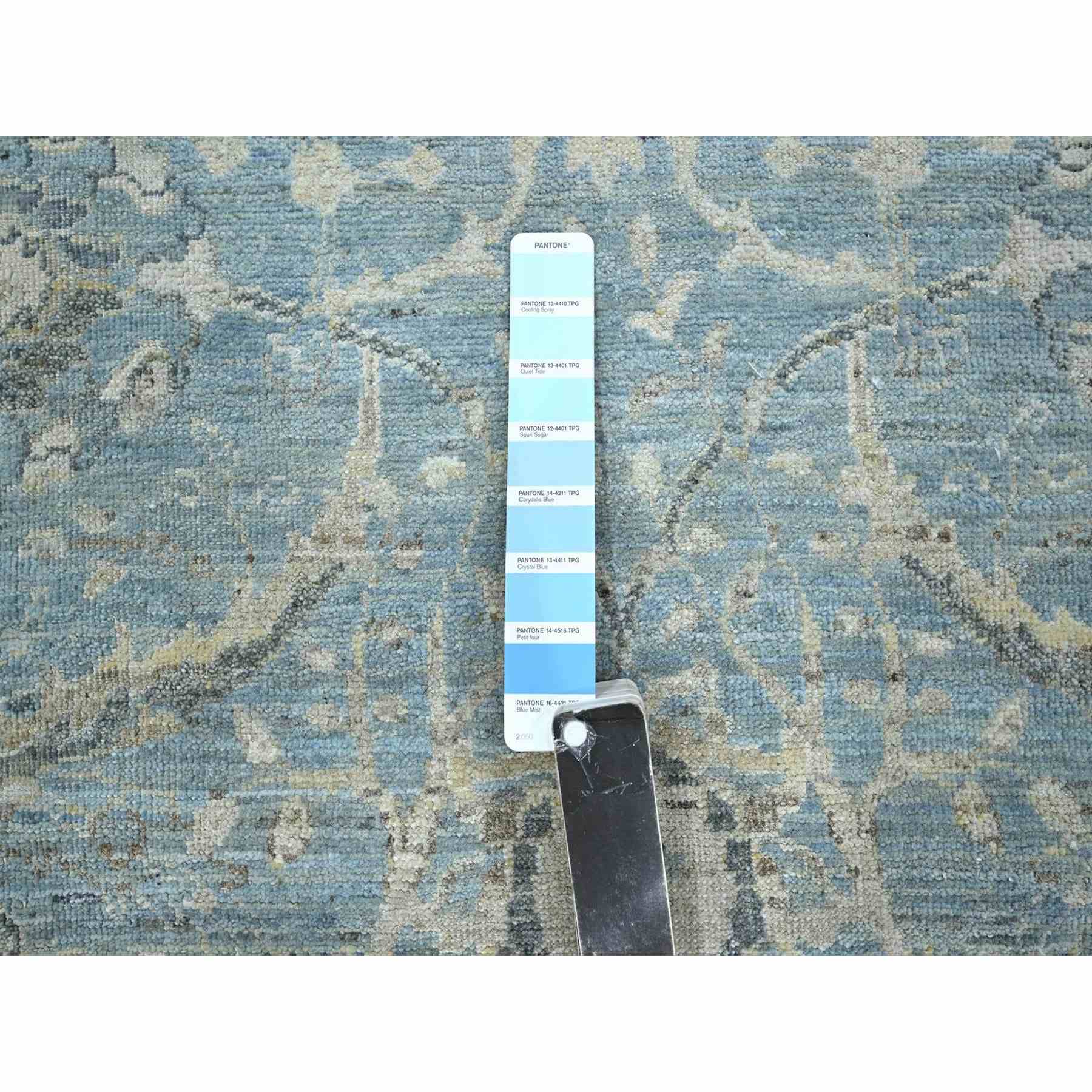 Oushak-And-Peshawar-Hand-Knotted-Rug-378875