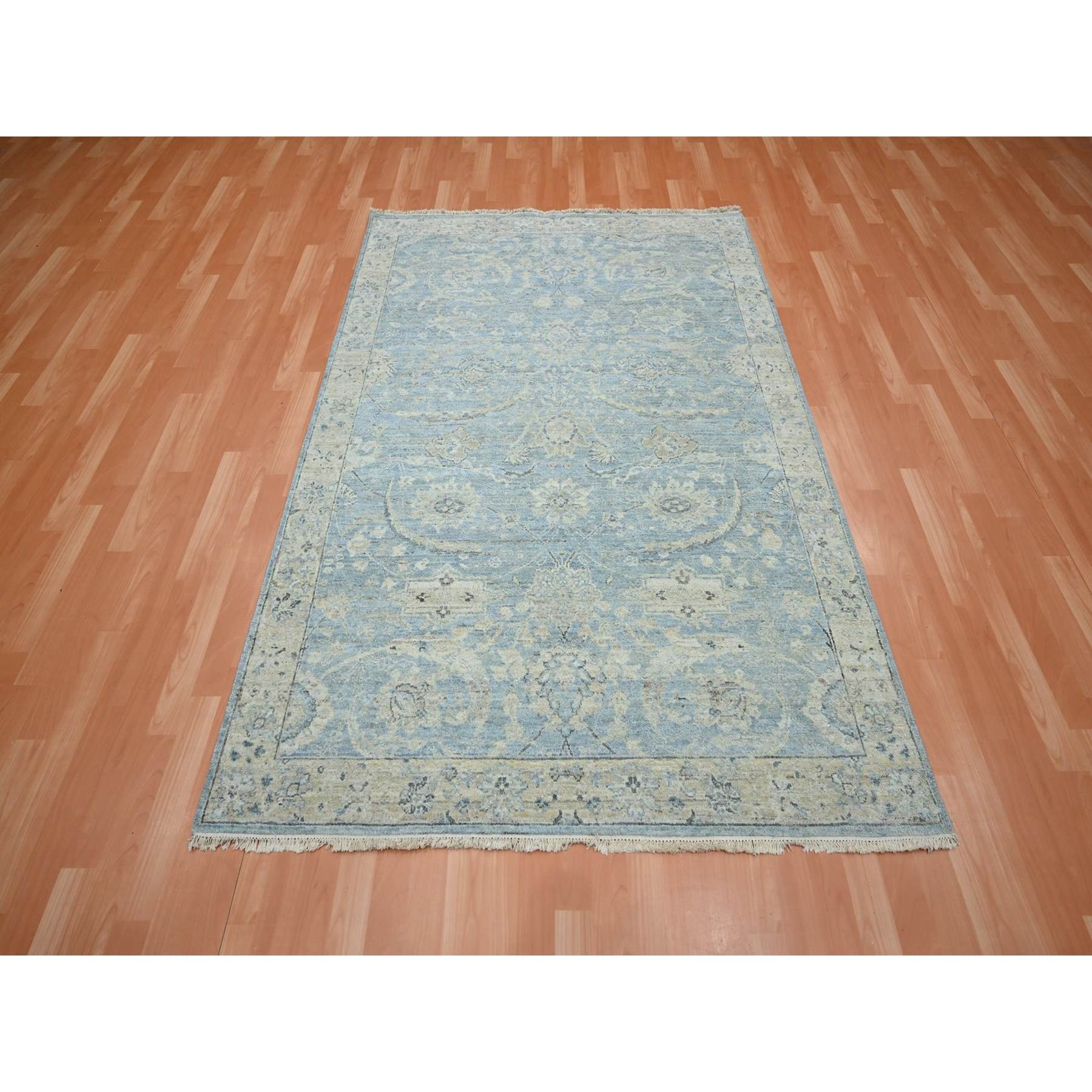 Oushak-And-Peshawar-Hand-Knotted-Rug-378880