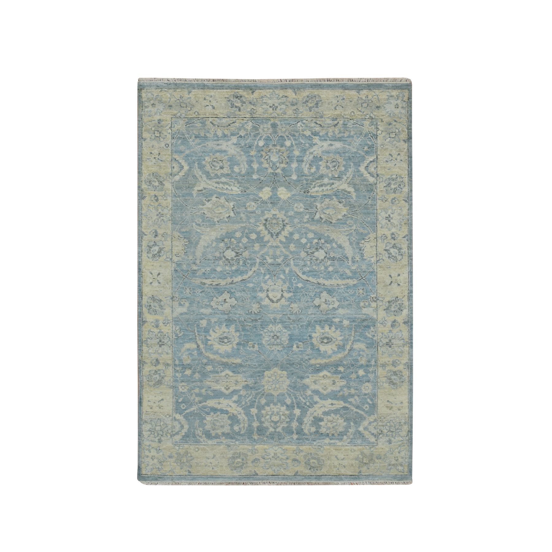 Oushak-And-Peshawar-Hand-Knotted-Rug-378885