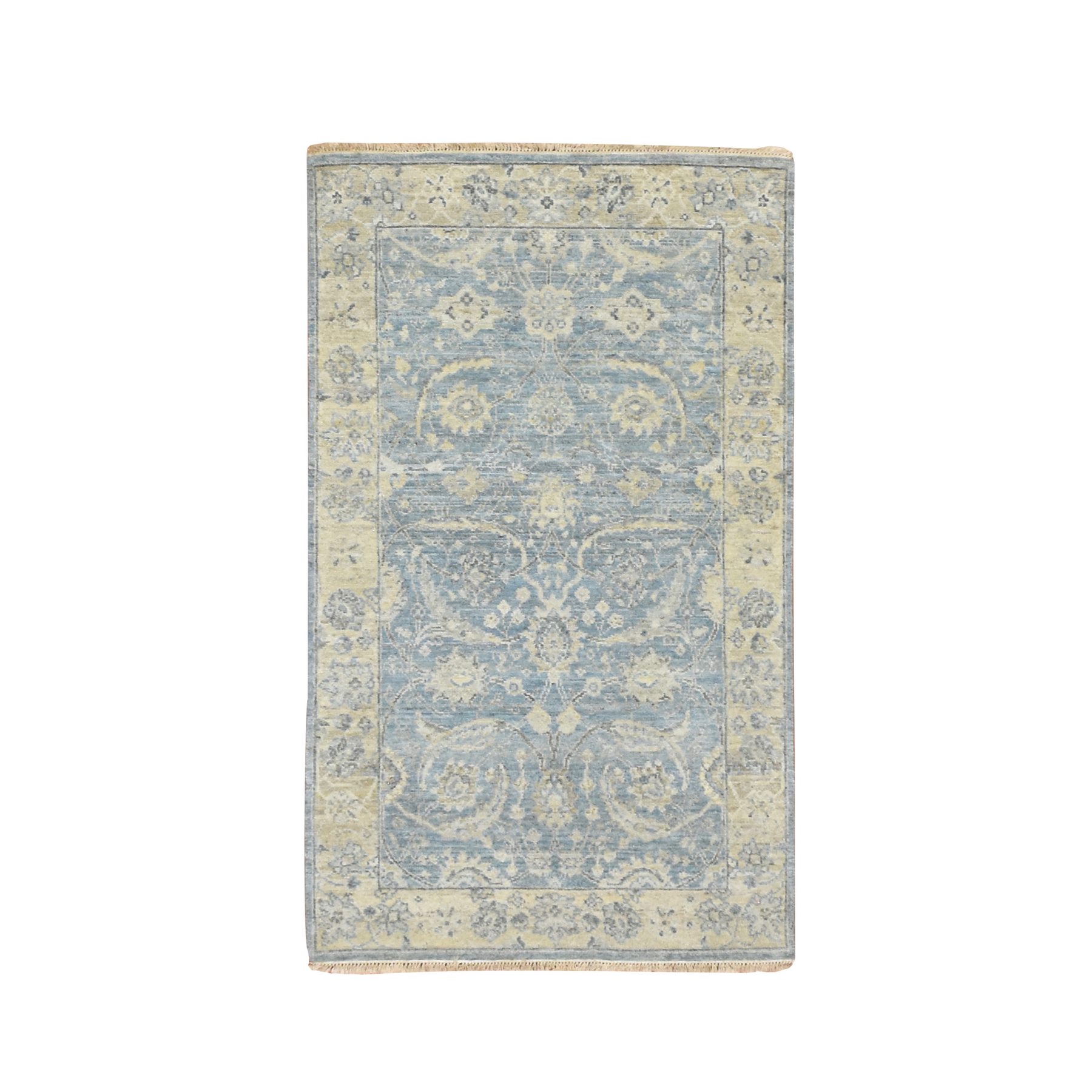 Oushak-And-Peshawar-Hand-Knotted-Rug-378890