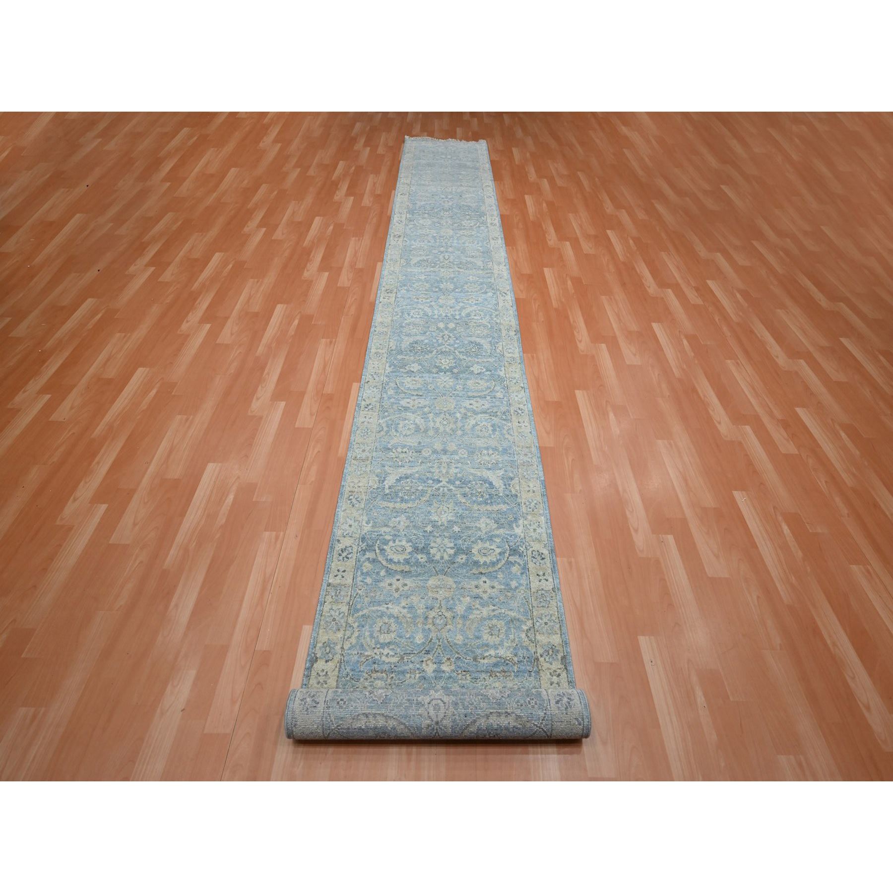 Oushak-And-Peshawar-Hand-Knotted-Rug-378905