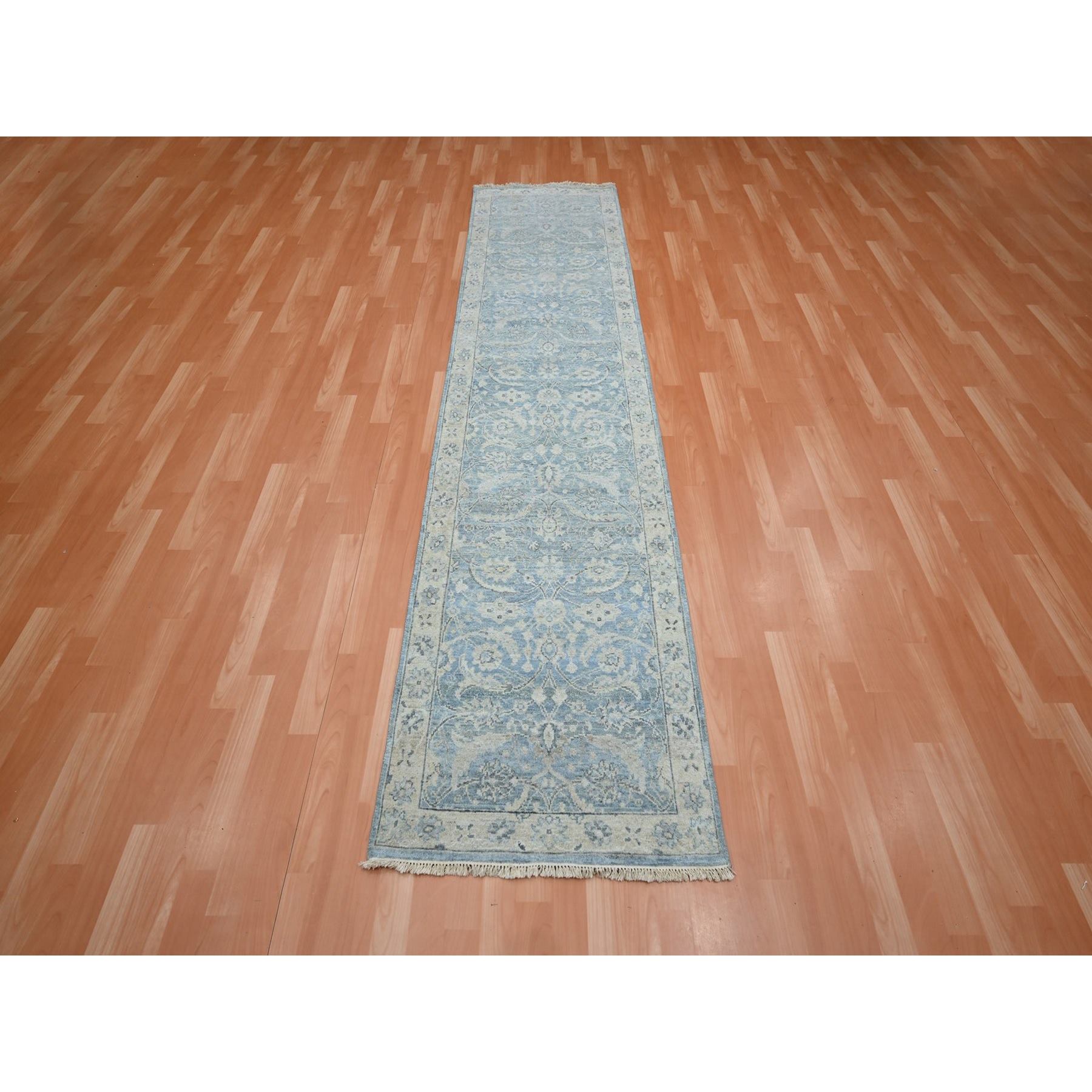 Oushak-And-Peshawar-Hand-Knotted-Rug-378920