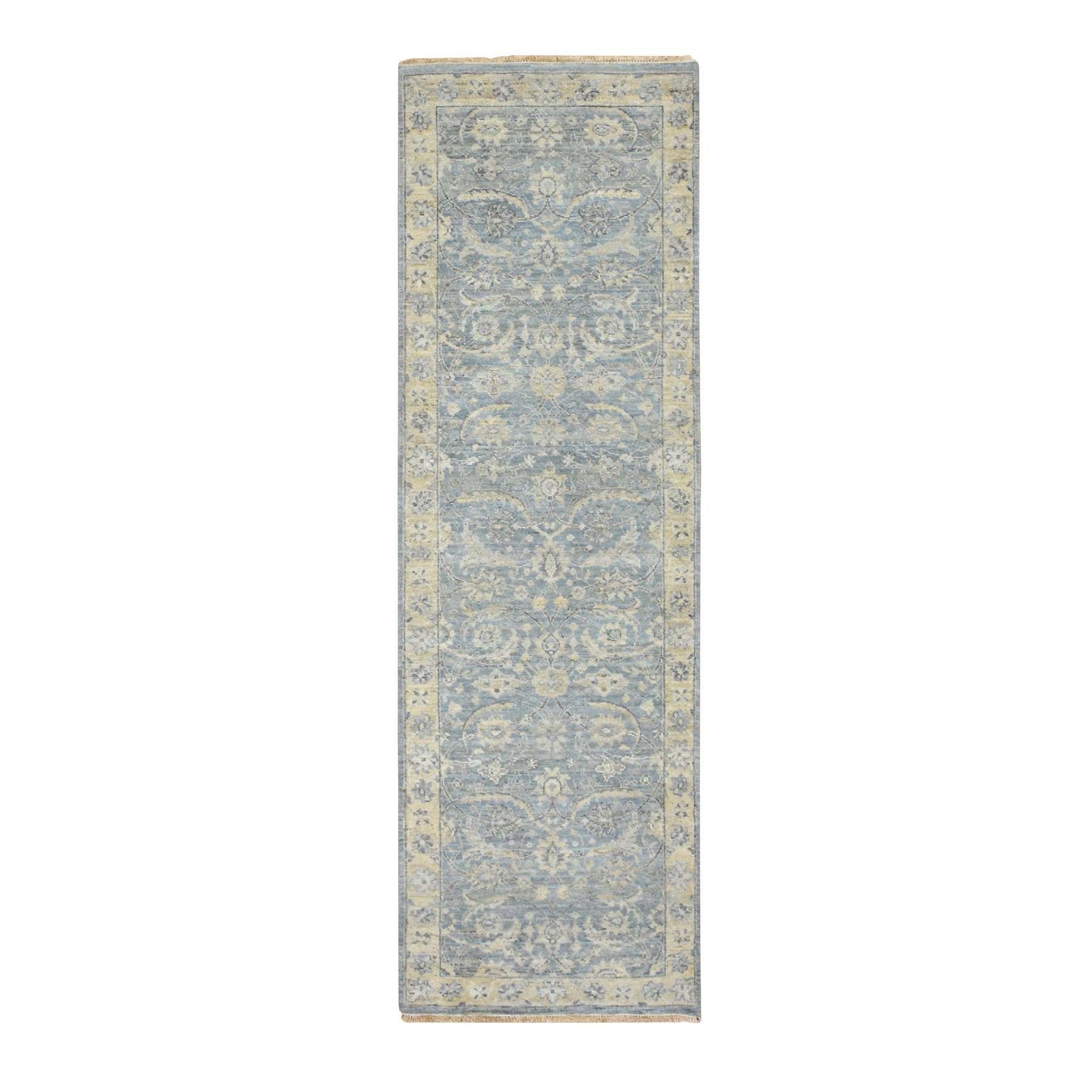 Oushak-And-Peshawar-Hand-Knotted-Rug-378925