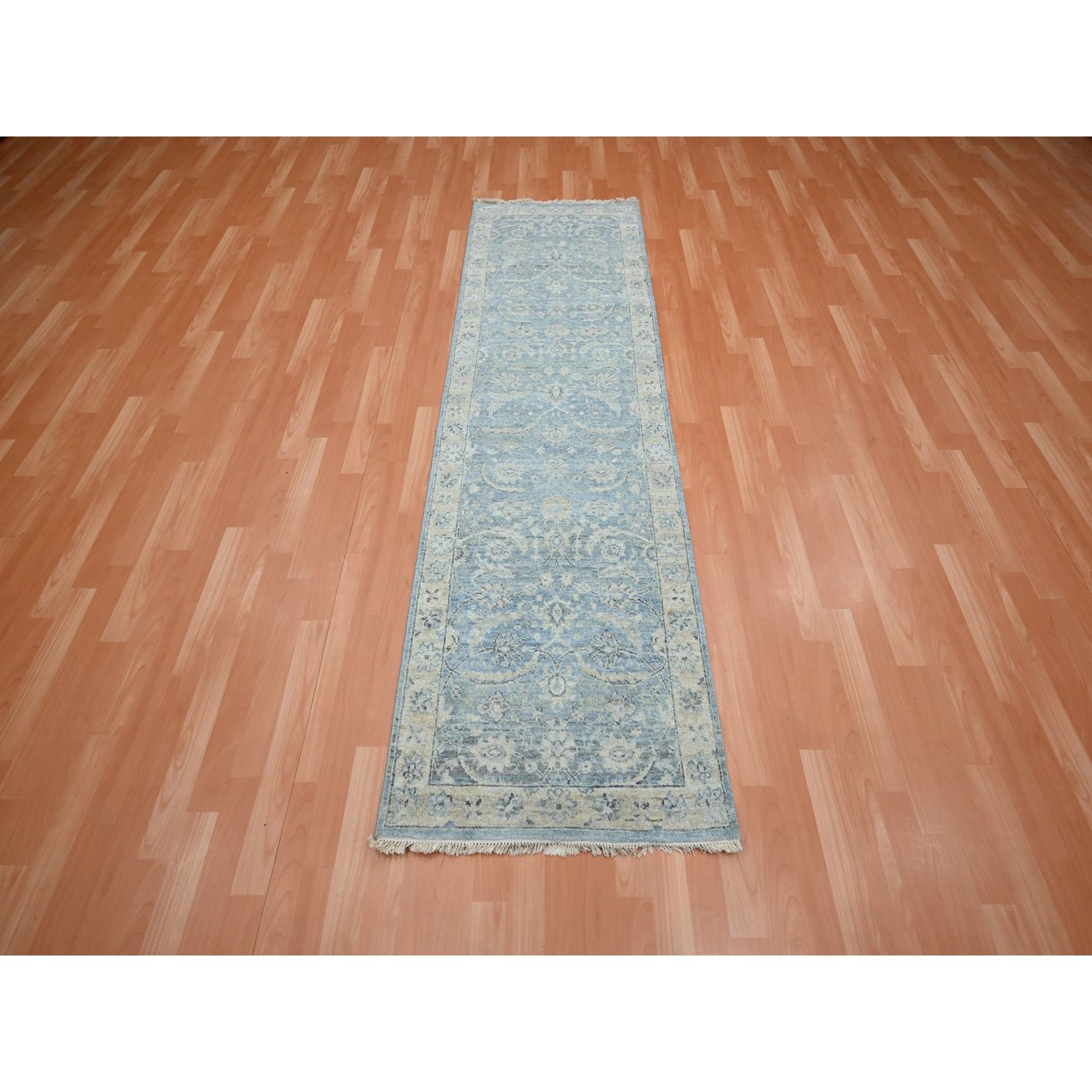 Oushak-And-Peshawar-Hand-Knotted-Rug-378925