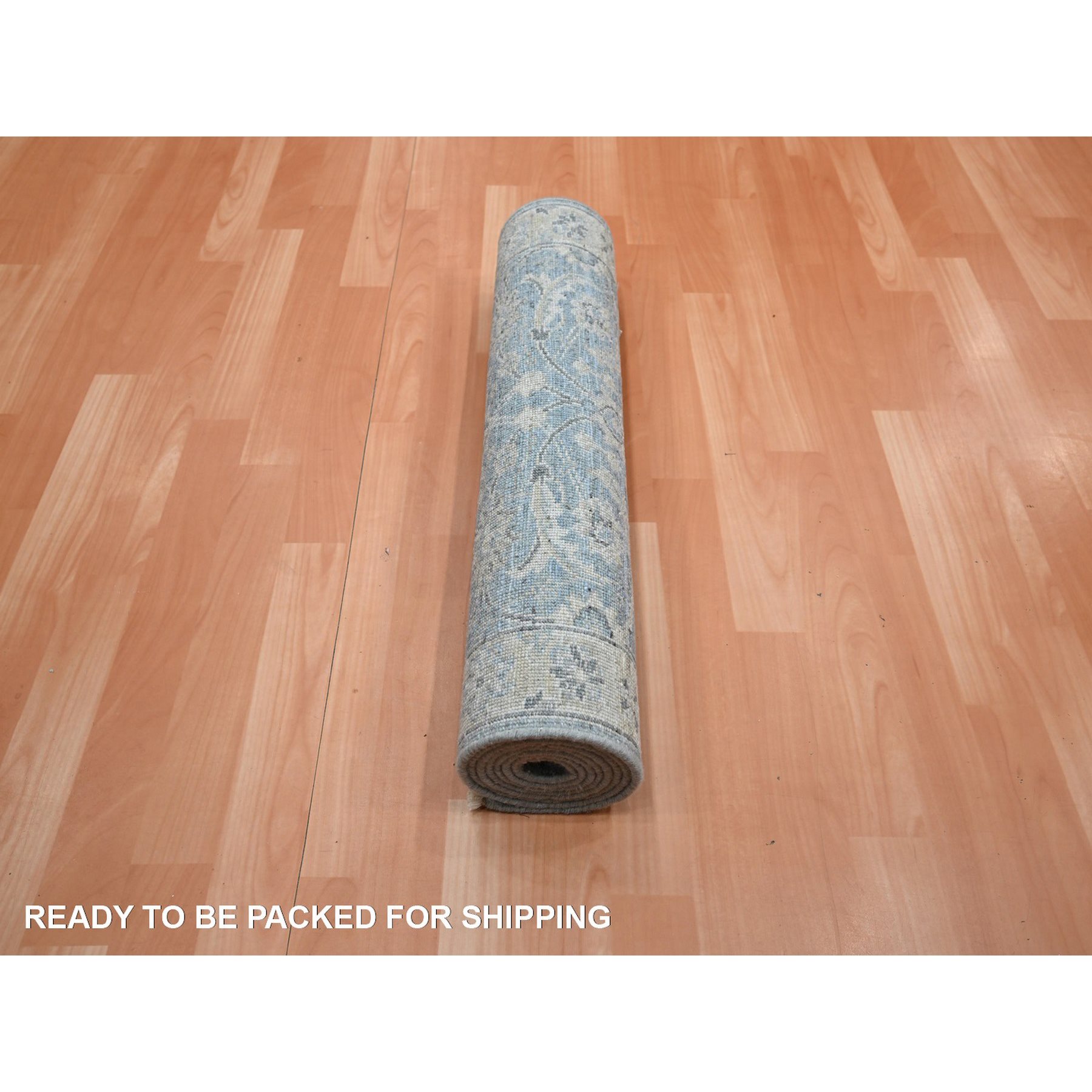 Oushak-And-Peshawar-Hand-Knotted-Rug-378925