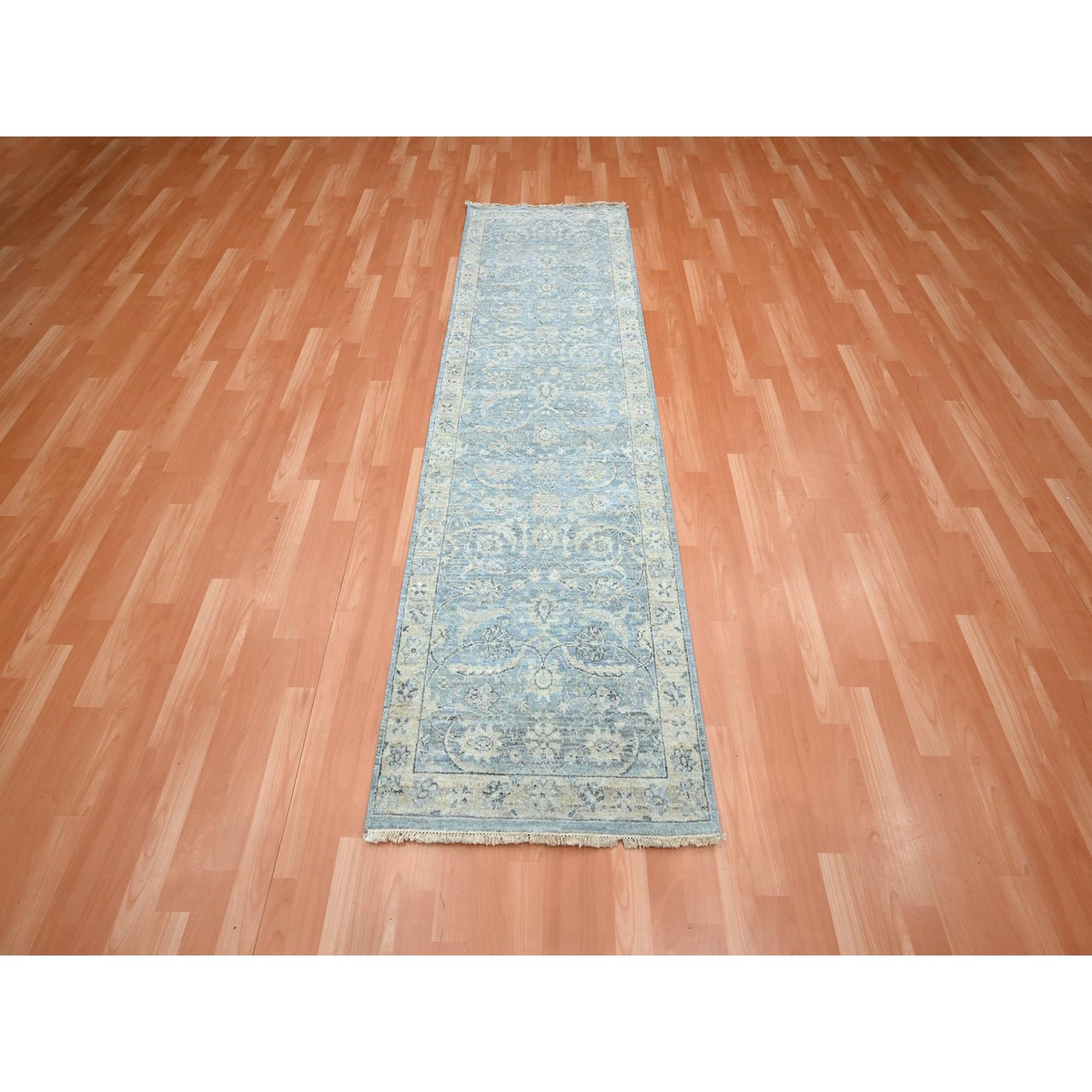 Oushak-And-Peshawar-Hand-Knotted-Rug-378930
