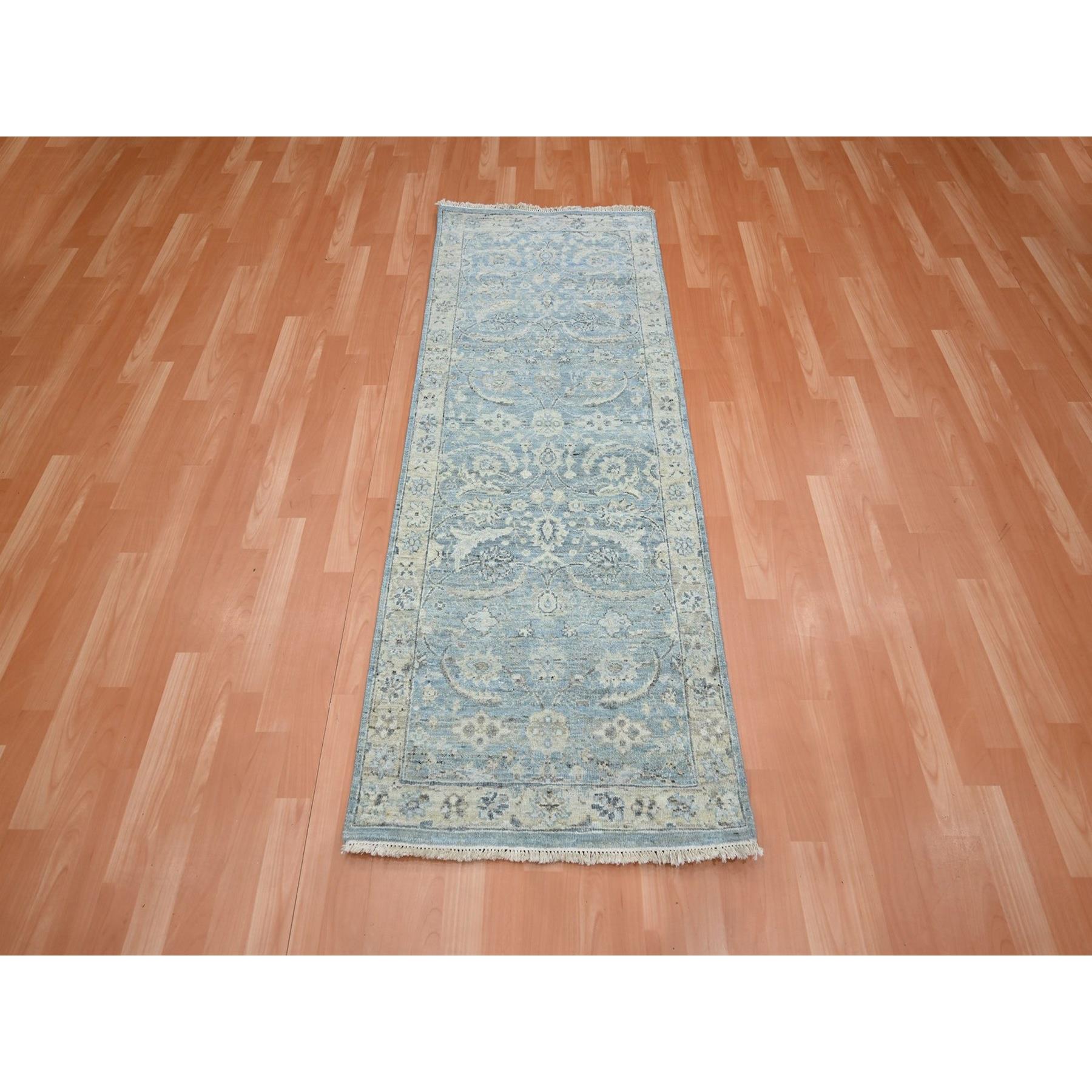 Oushak-And-Peshawar-Hand-Knotted-Rug-378935