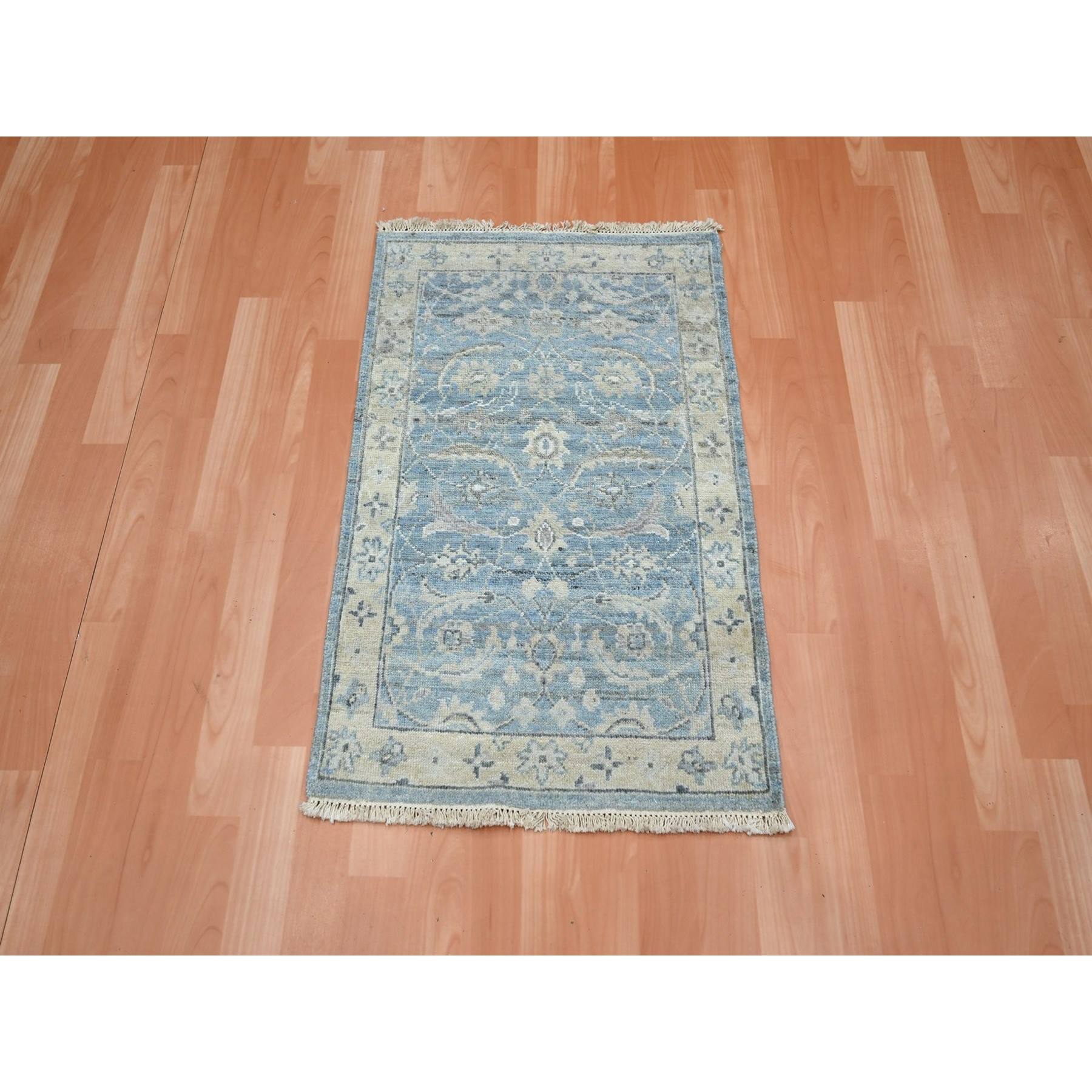 Oushak-And-Peshawar-Hand-Knotted-Rug-378940