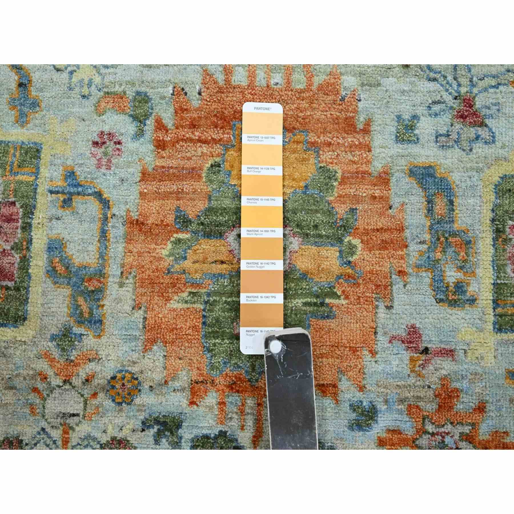 Oushak-And-Peshawar-Hand-Knotted-Rug-378965