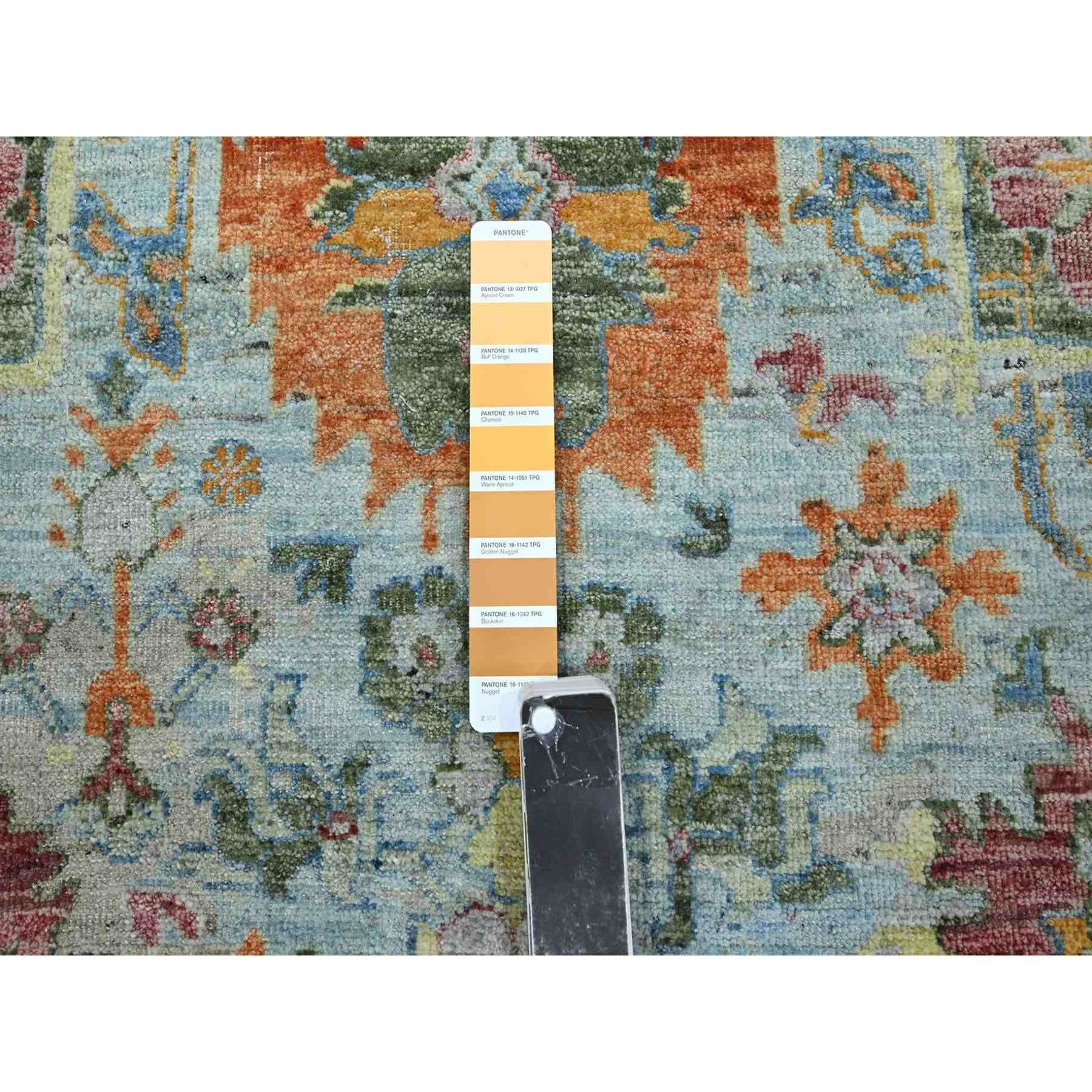 Oushak-And-Peshawar-Hand-Knotted-Rug-378975
