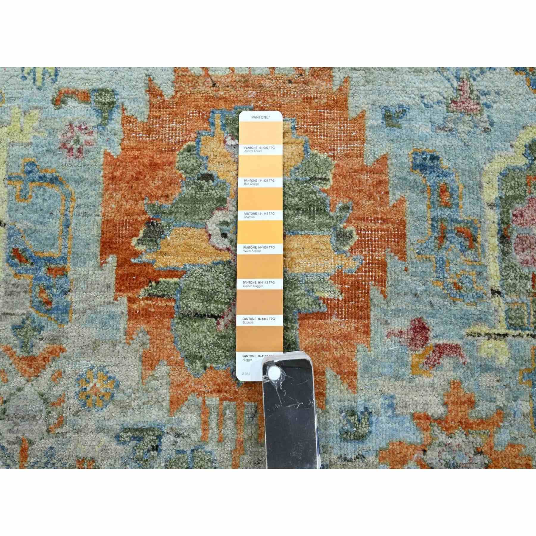 Oushak-And-Peshawar-Hand-Knotted-Rug-378985