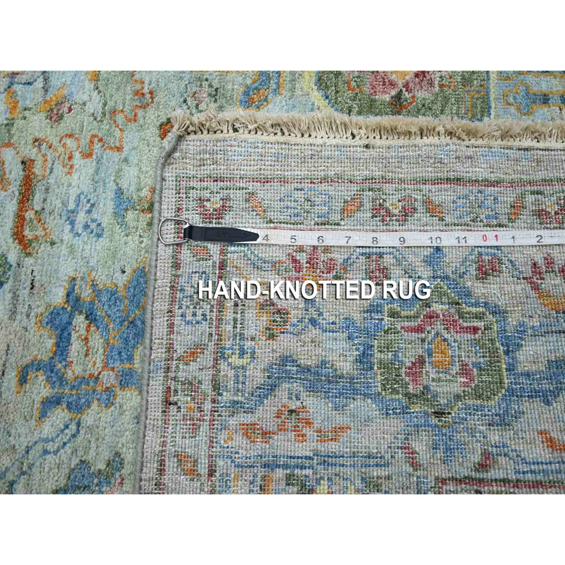 Oushak-And-Peshawar-Hand-Knotted-Rug-378985