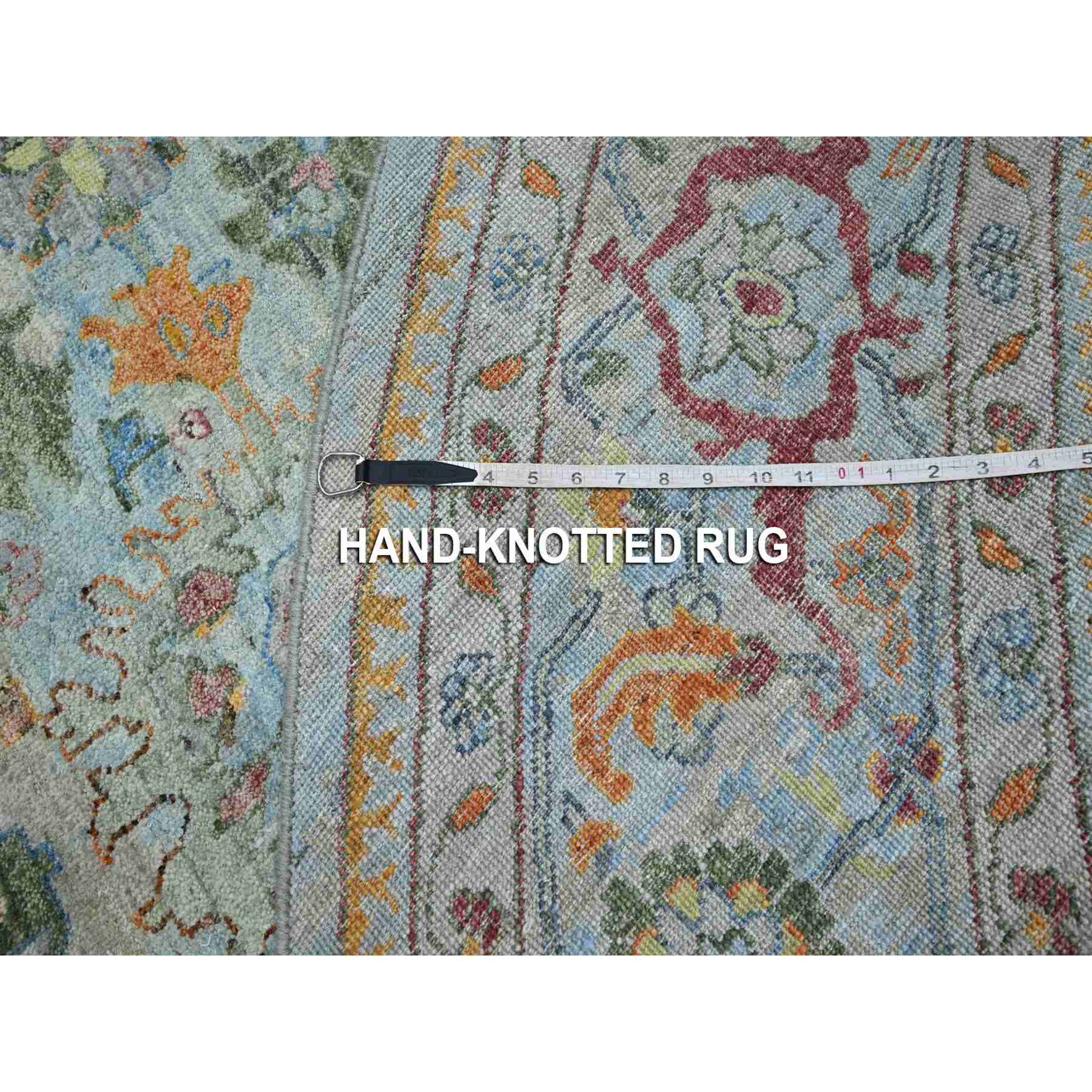 Oushak-And-Peshawar-Hand-Knotted-Rug-378995