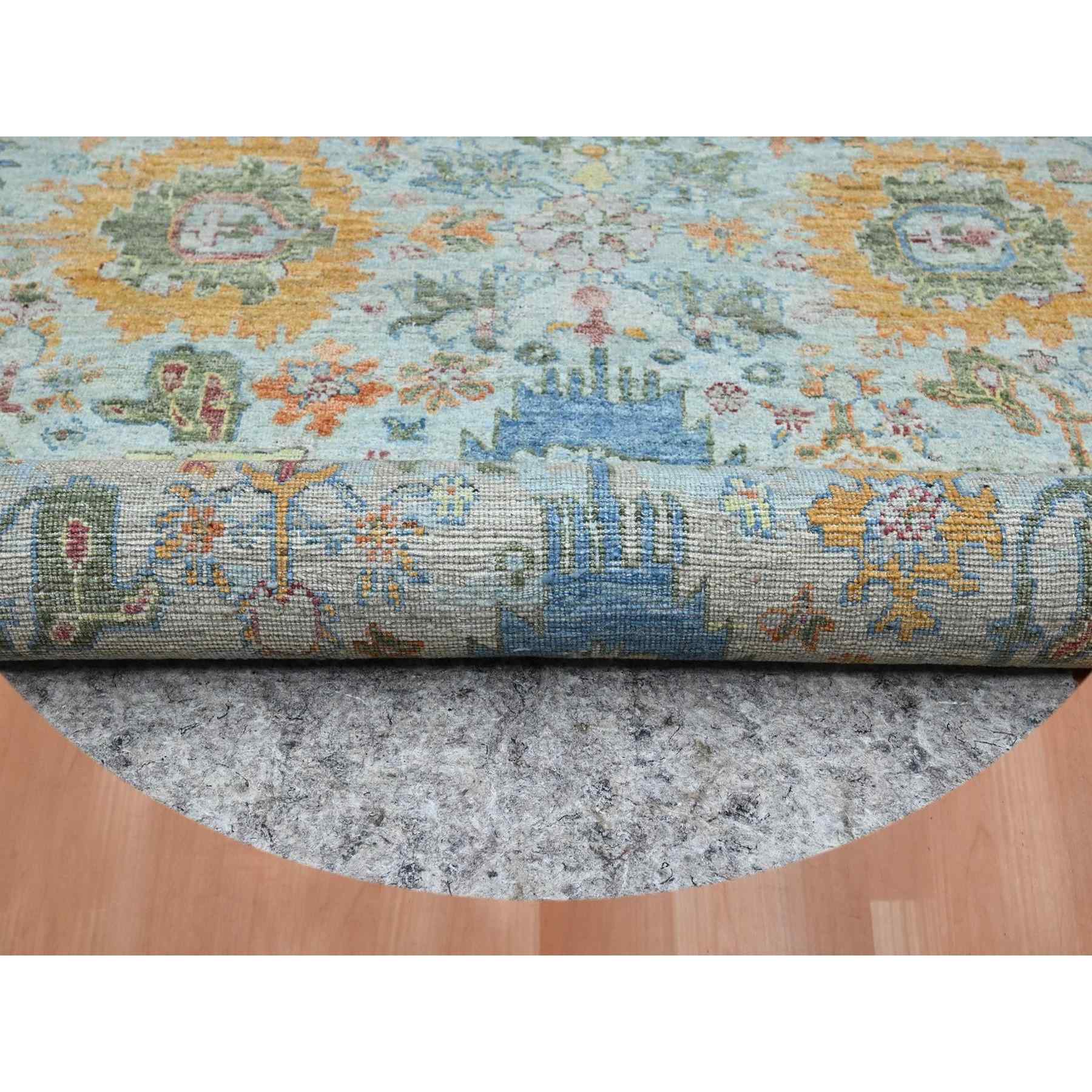 Oushak-And-Peshawar-Hand-Knotted-Rug-379000