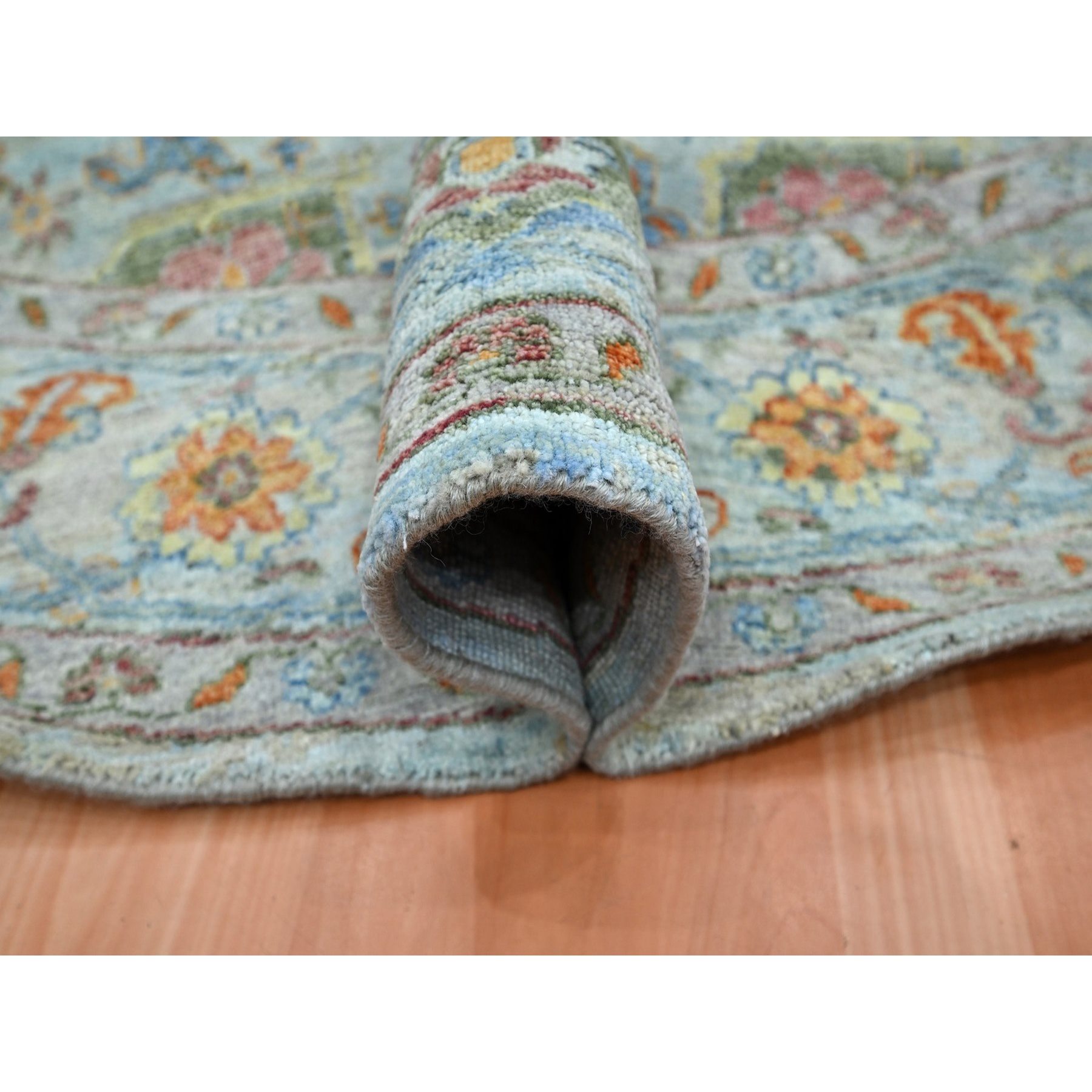 Oushak-And-Peshawar-Hand-Knotted-Rug-379000