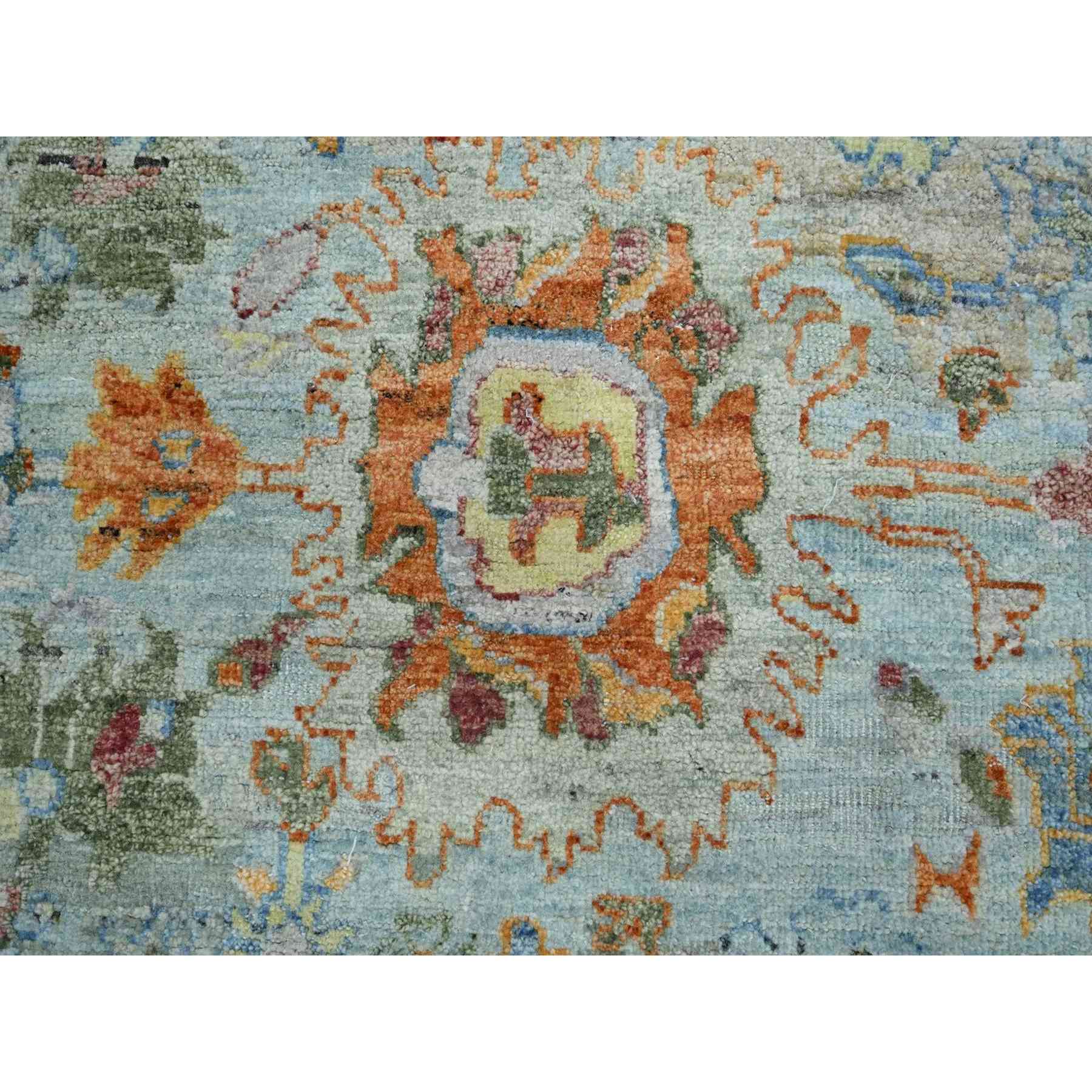 Oushak-And-Peshawar-Hand-Knotted-Rug-379000