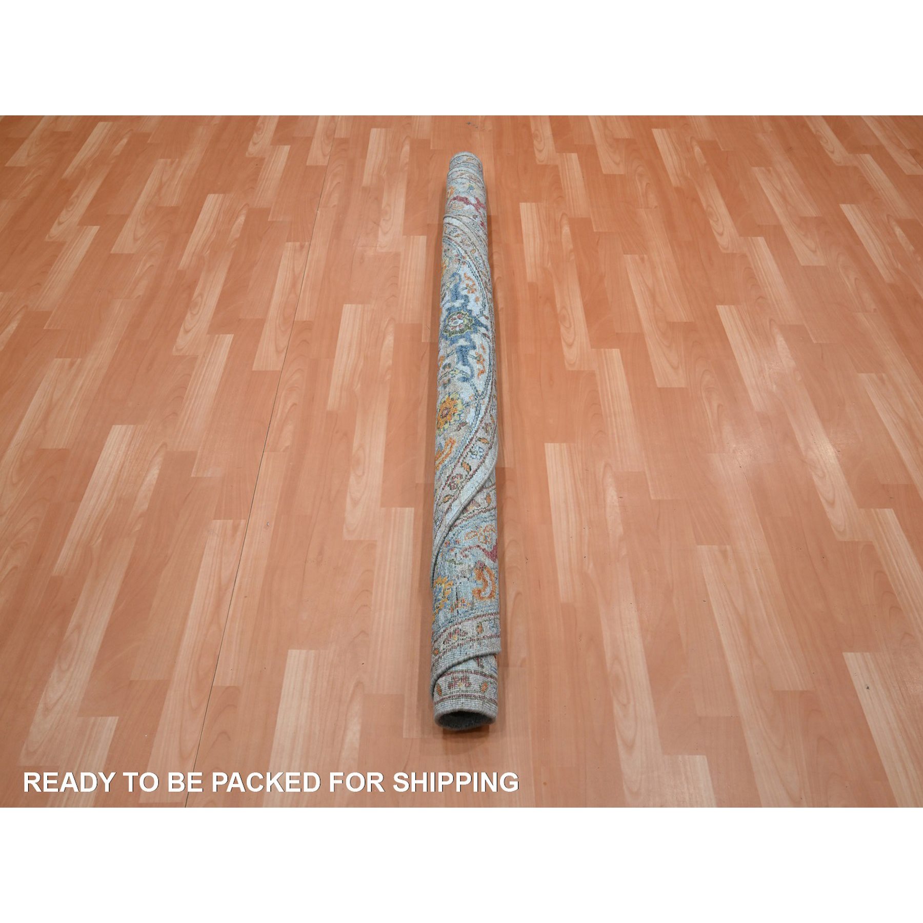 Oushak-And-Peshawar-Hand-Knotted-Rug-379005