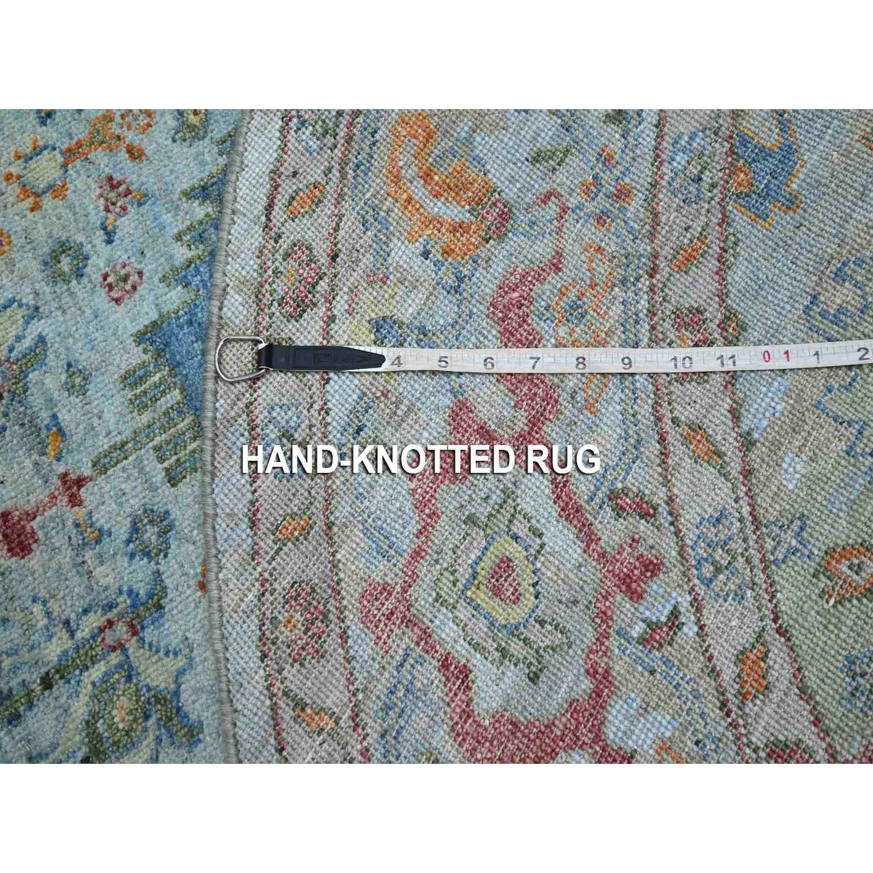 Oushak-And-Peshawar-Hand-Knotted-Rug-379005