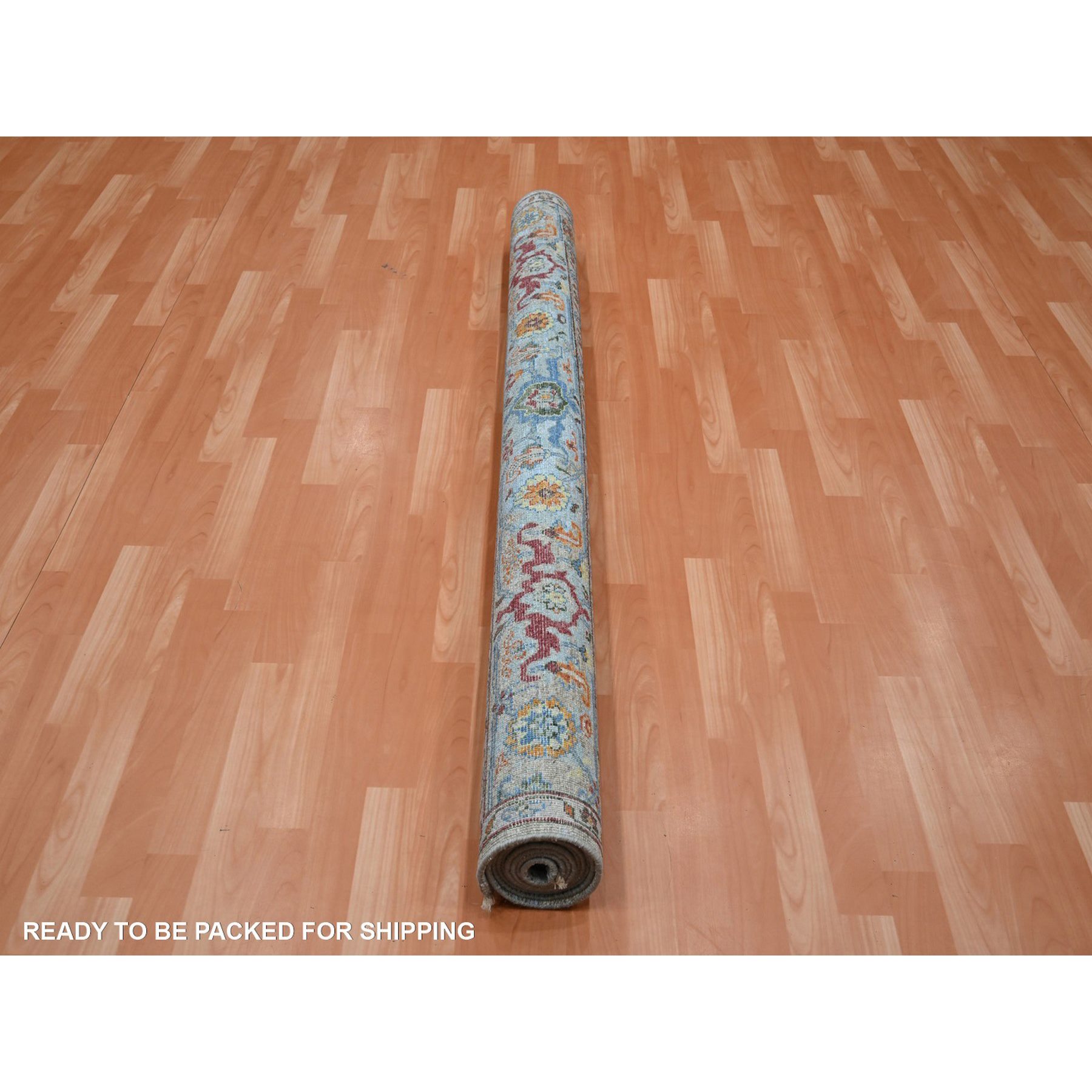 Oushak-And-Peshawar-Hand-Knotted-Rug-379010