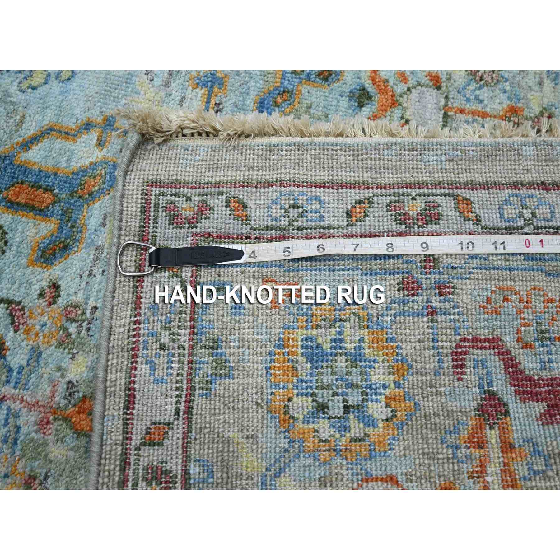 Oushak-And-Peshawar-Hand-Knotted-Rug-379010