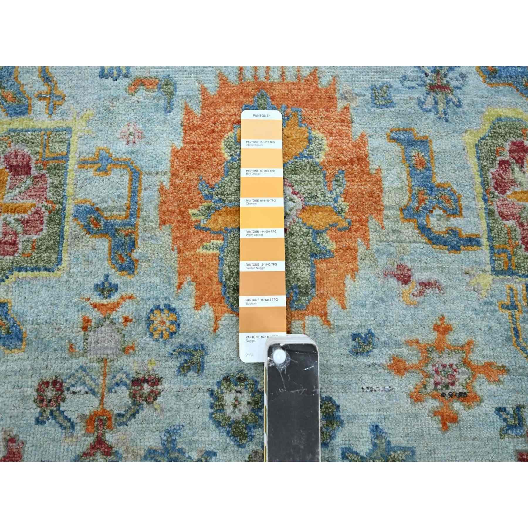 Oushak-And-Peshawar-Hand-Knotted-Rug-379015