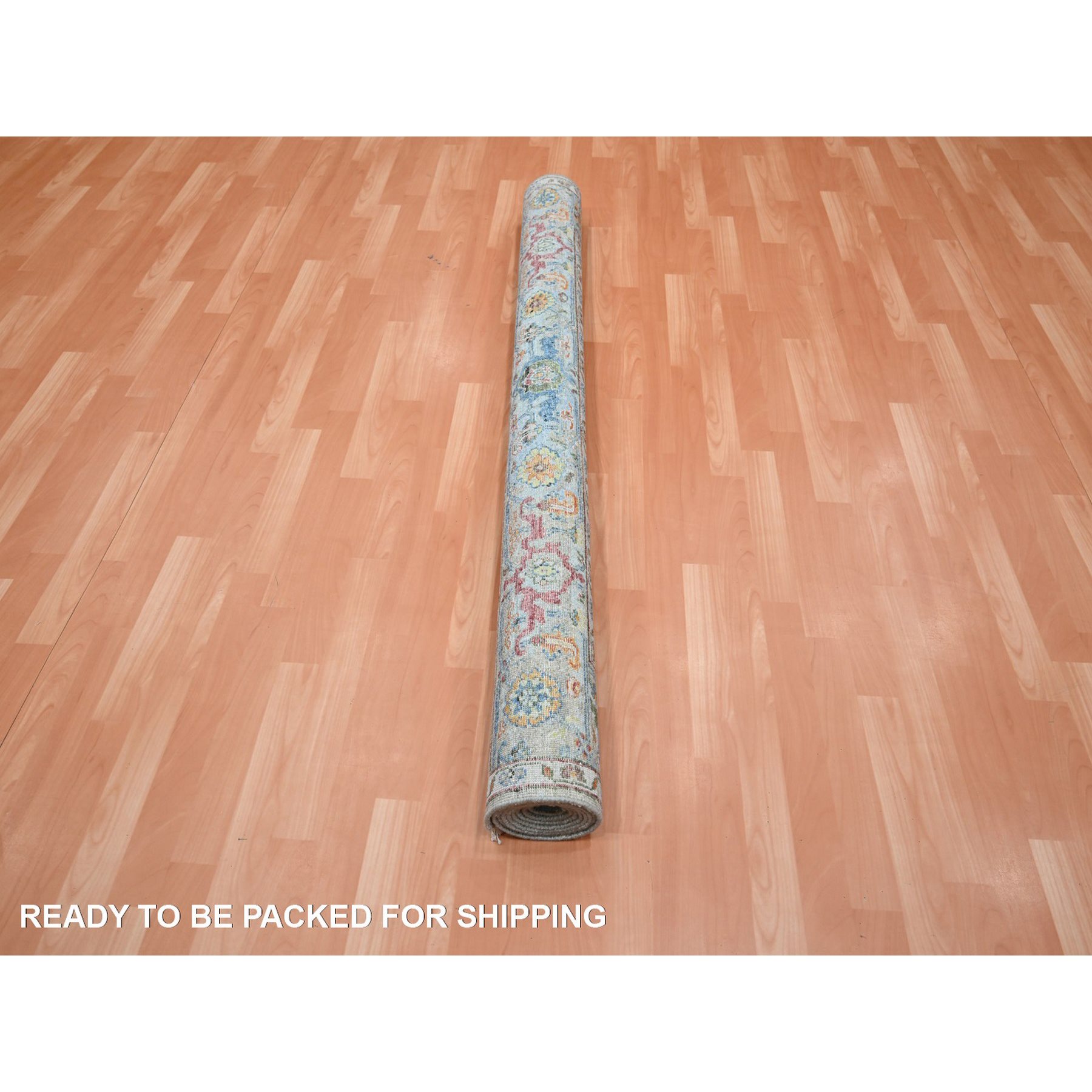 Oushak-And-Peshawar-Hand-Knotted-Rug-379015