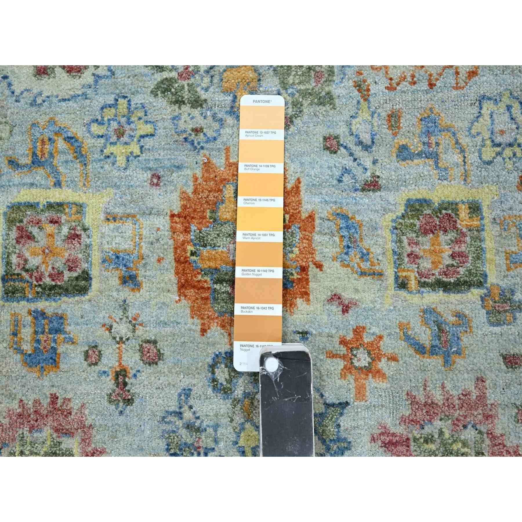 Oushak-And-Peshawar-Hand-Knotted-Rug-379025