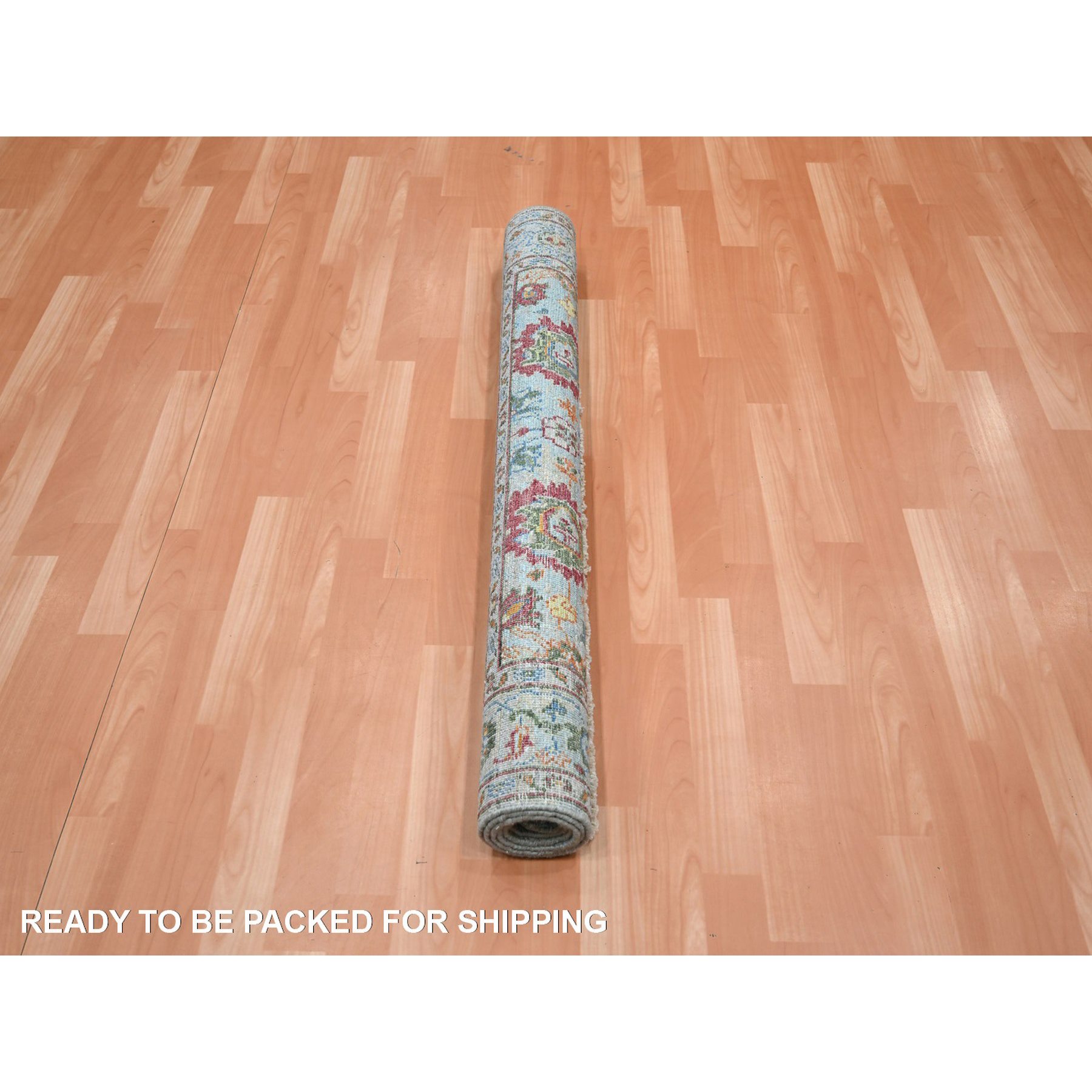 Oushak-And-Peshawar-Hand-Knotted-Rug-379025