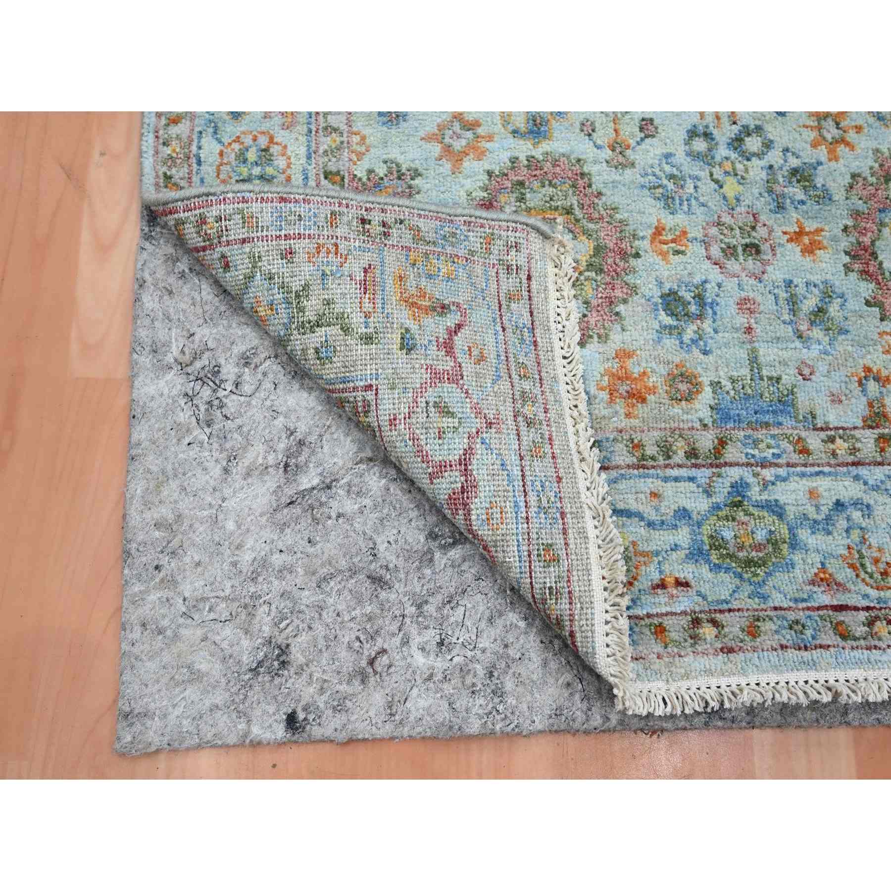 Oushak-And-Peshawar-Hand-Knotted-Rug-379035