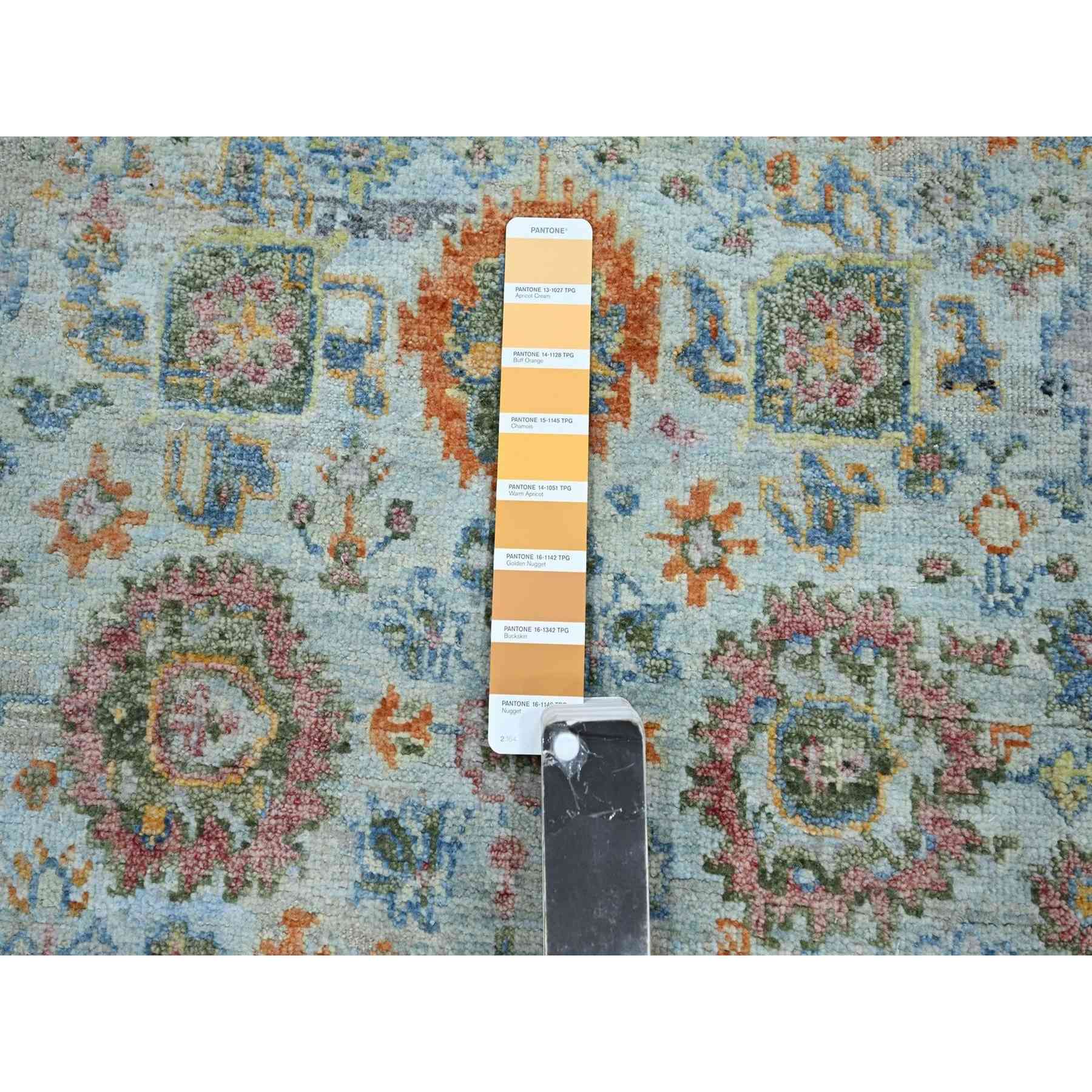 Oushak-And-Peshawar-Hand-Knotted-Rug-379035