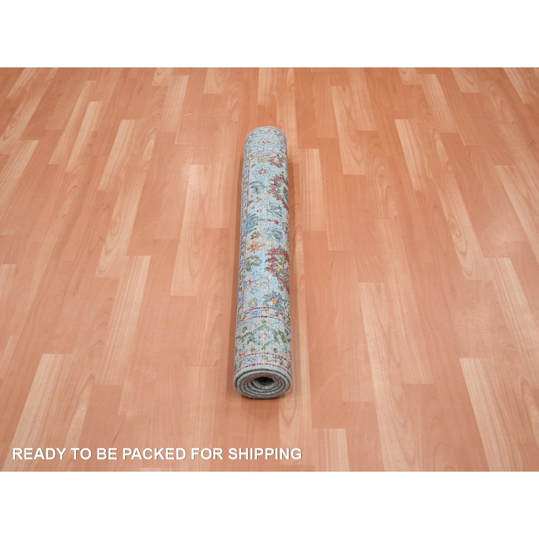 Oushak-And-Peshawar-Hand-Knotted-Rug-379035